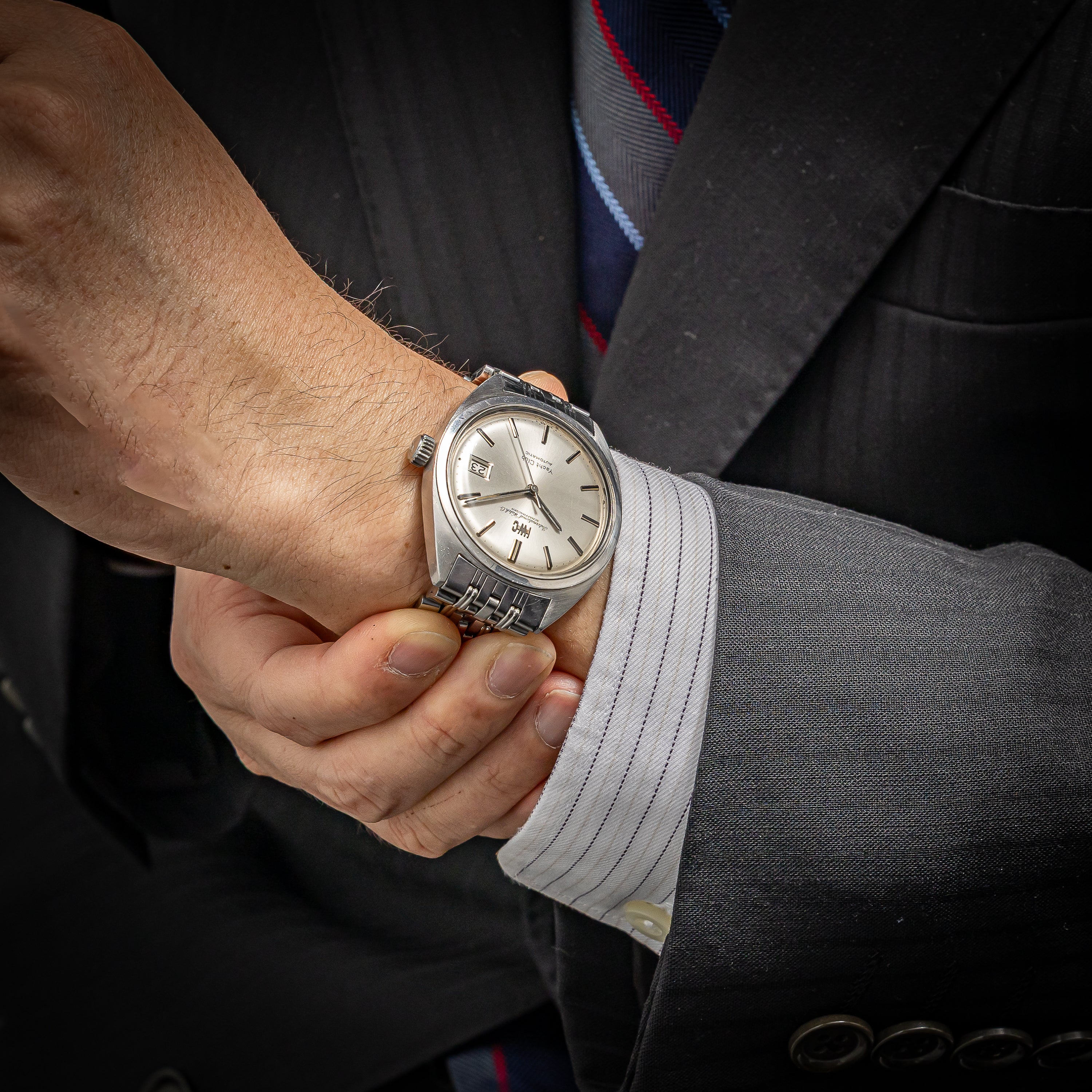 IWC ヨットクラブ 1970年製(昭和45年製) Ref.R811AD 純正ゲイフレアーブレス付き ペラトン式自動巻Cal.8541B