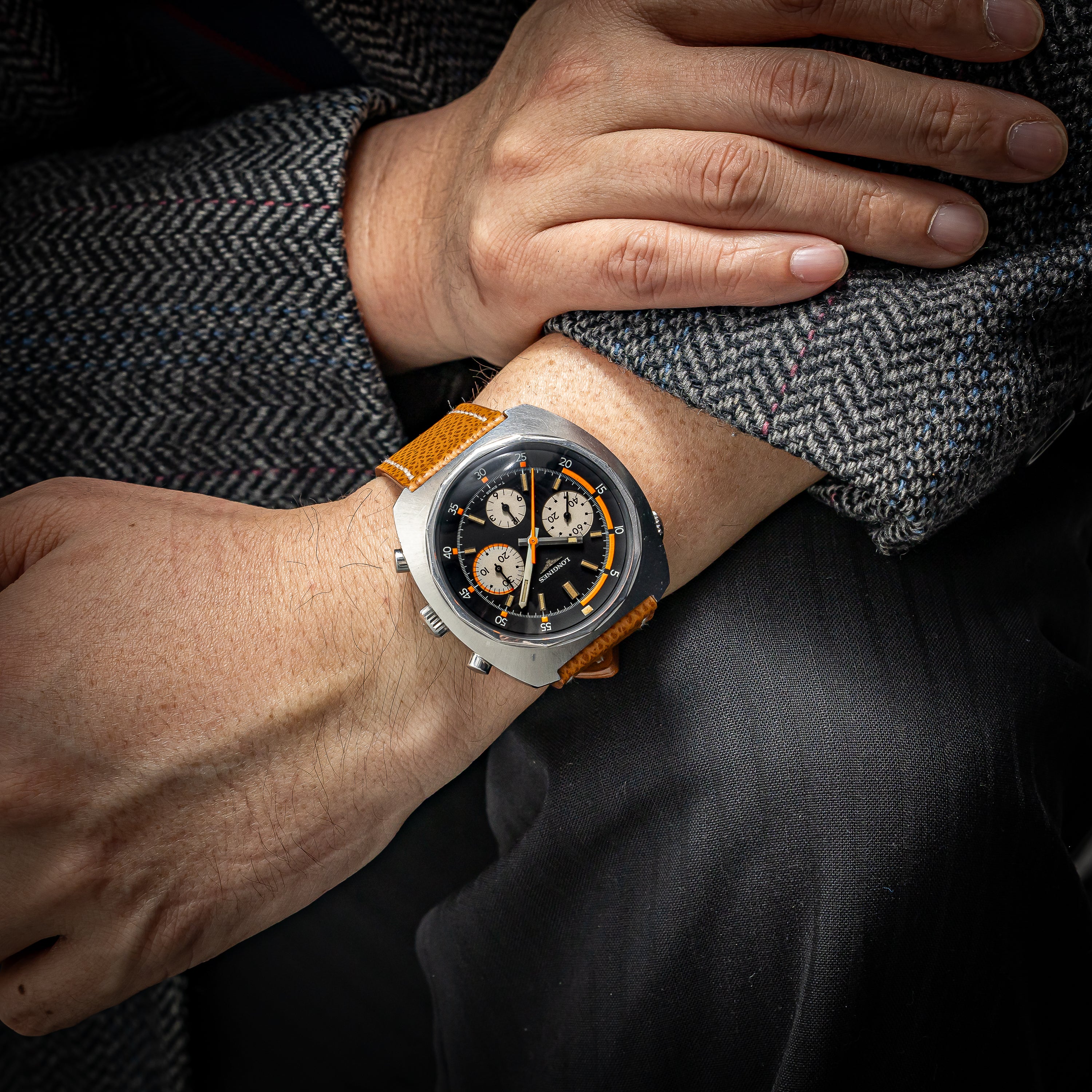 ロンジン ダイバークロノグラフ レガッタ 1969年製 手巻きCal.332(バルジュー72) 回転ベゼル