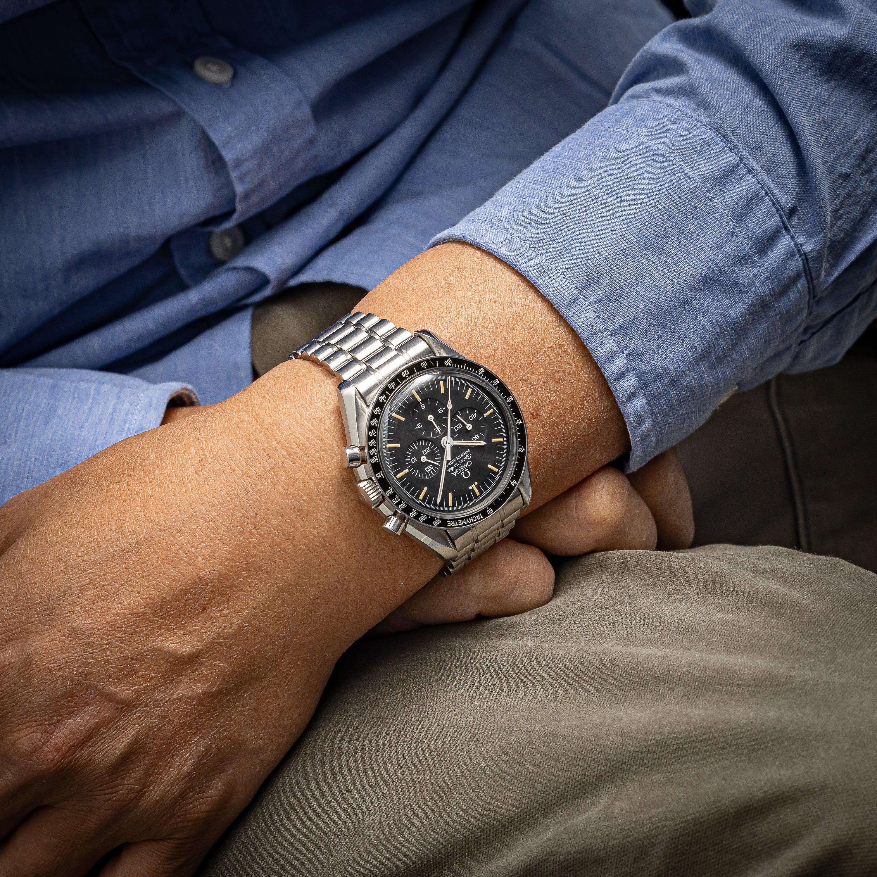 オメガ スピードマスタープロフェッショナル 1993年製 Ref.3590.50 箱、ギャラ、コマ付き