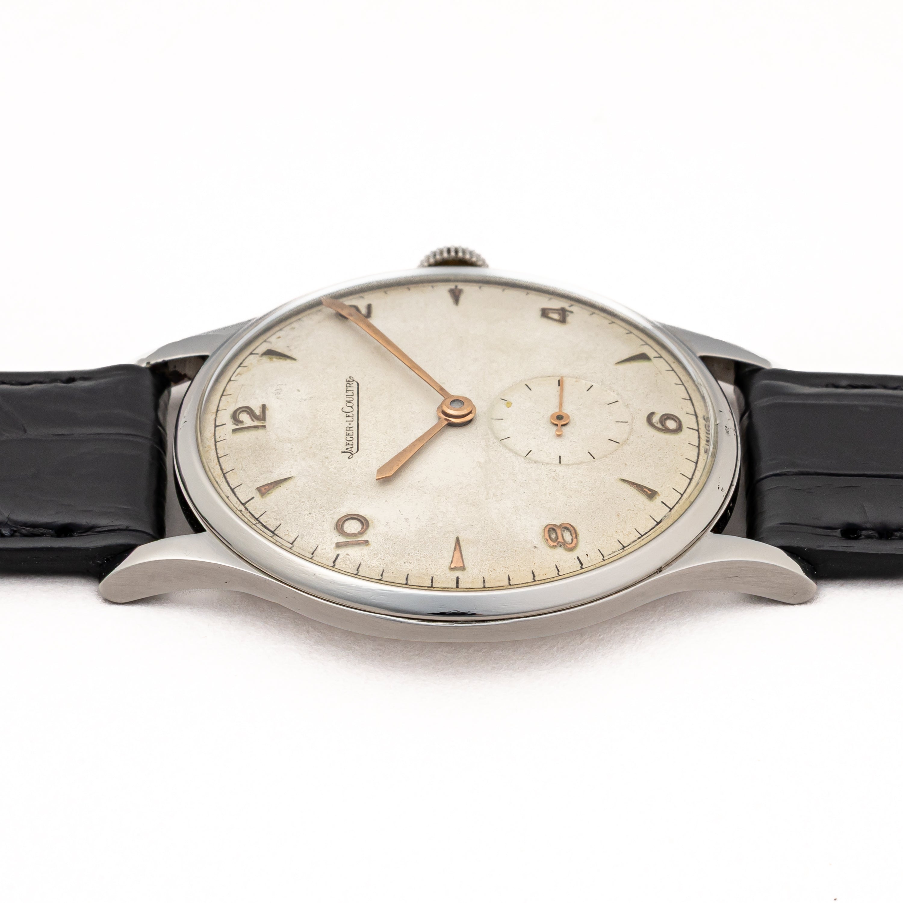 ジャガー・ルクルト ラウンドケース 1950年代製 スモールセコンドCal. P480/2 飛びアラビア