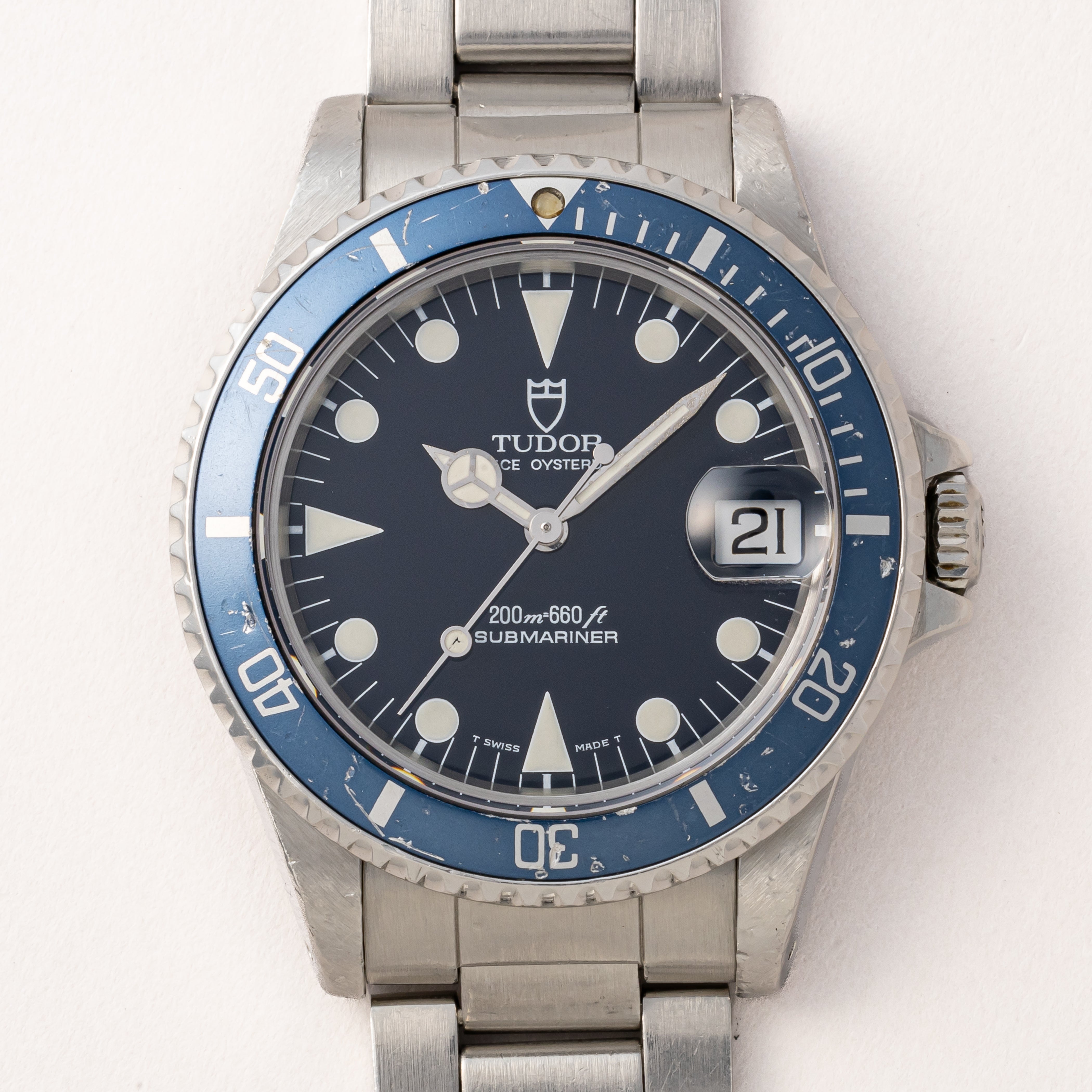 チューダー サブマリーナ 1995年製 ミッドサイズダイバー Ref.75090 ブルーダイヤル