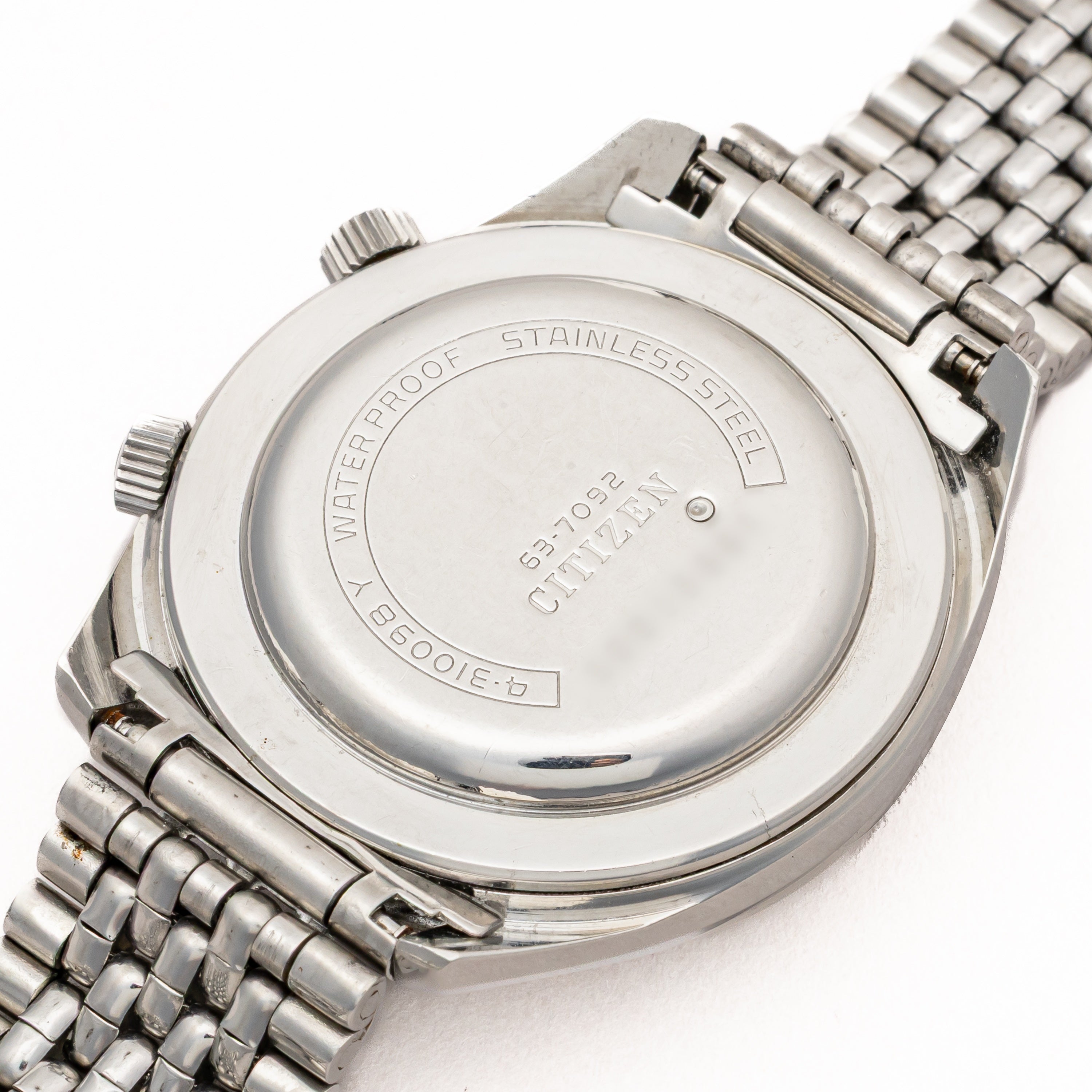 シチズン アラームデイト シルバーダイヤル 1969年製 純正ブレス付き