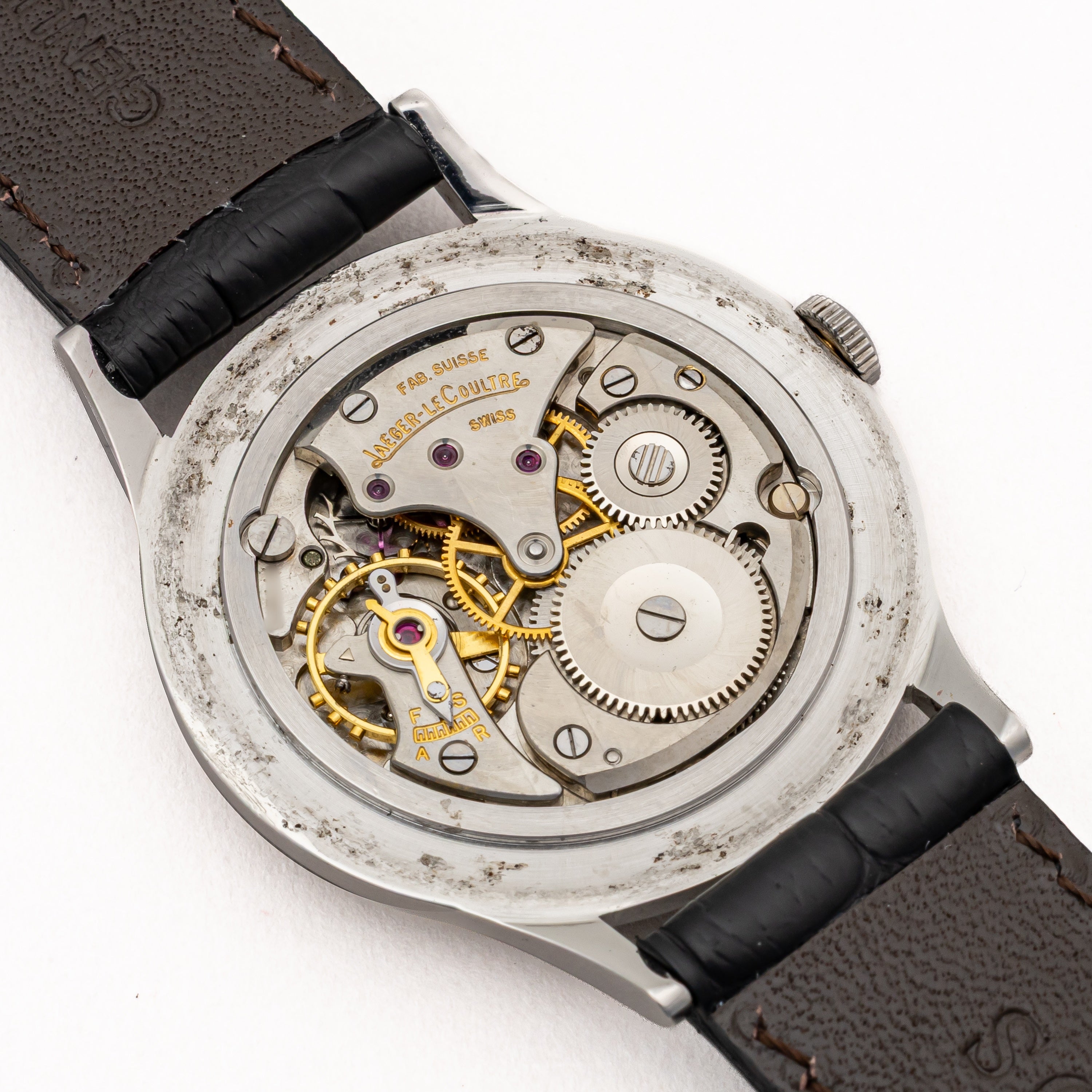 ジャガー・ルクルト ラウンドケース 1950年代製 スモールセコンドCal. P480/2 飛びアラビア