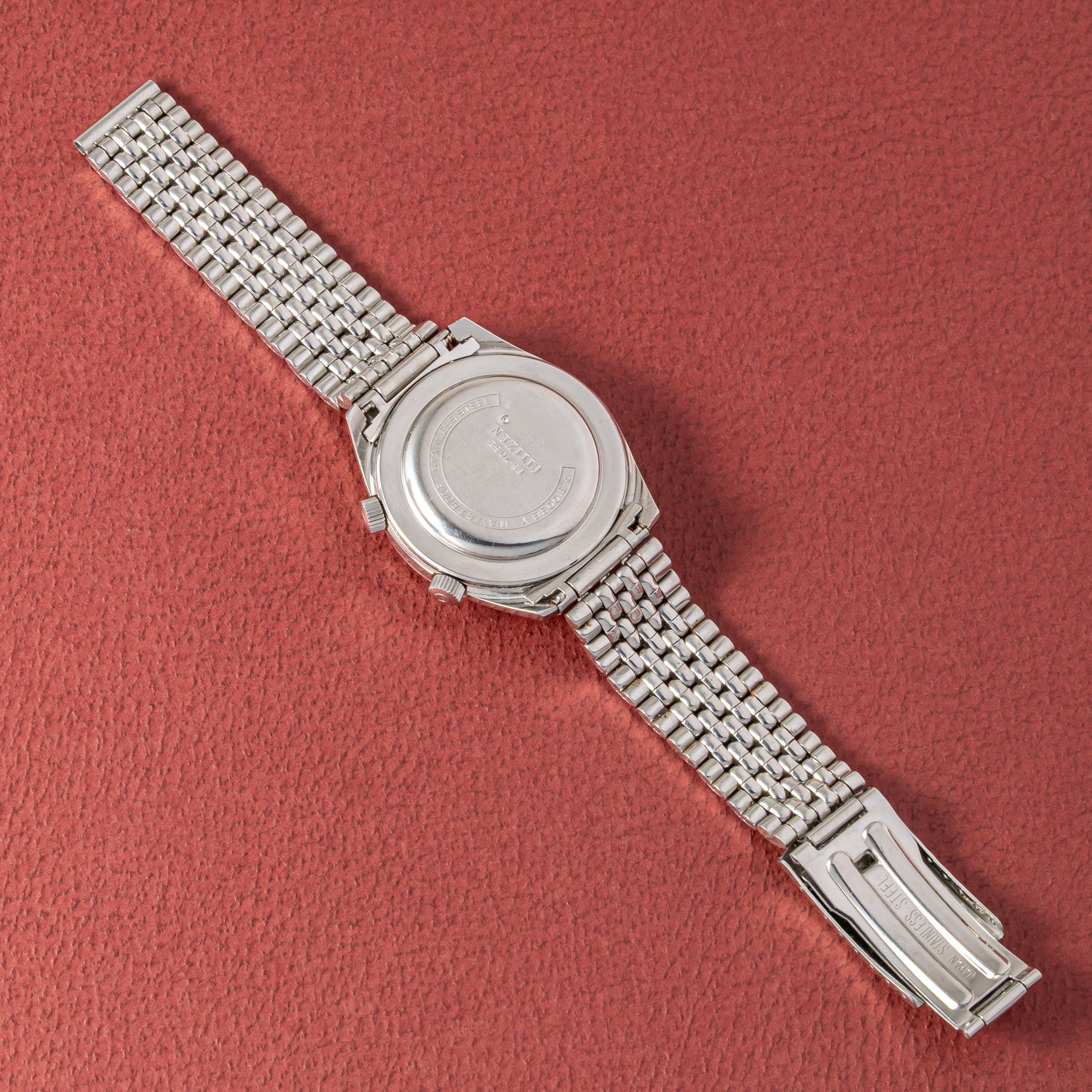 シチズン アラームデイト シルバーダイヤル 1969年製 純正ブレス付き