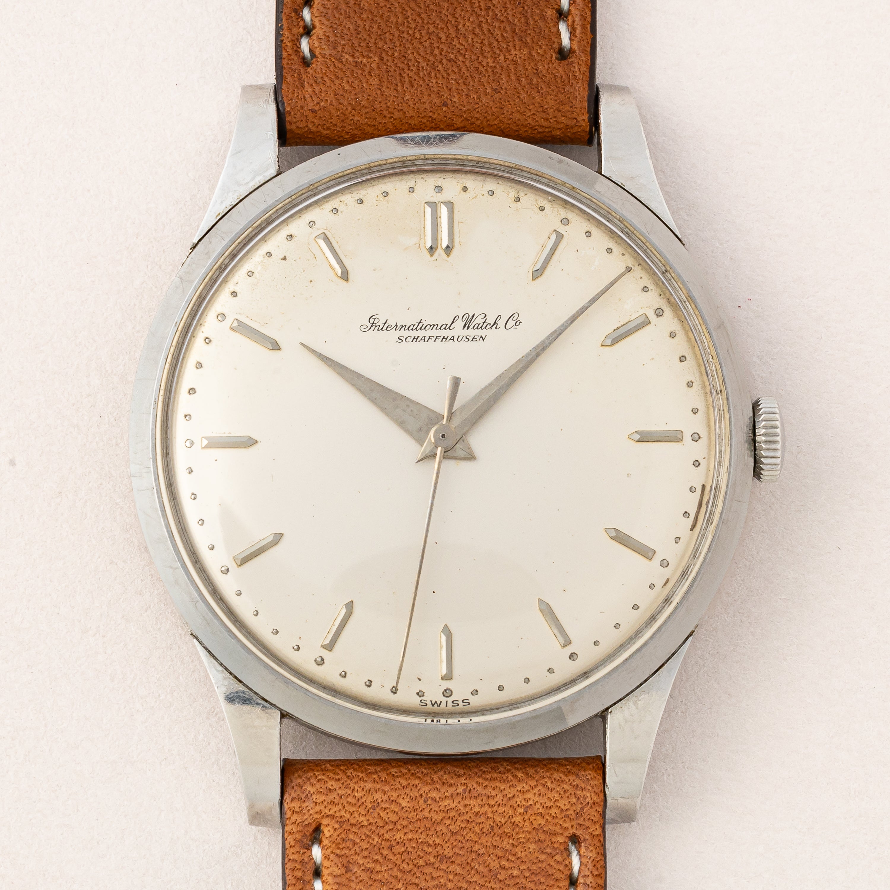 IWC ラウンドケース 1960年製 手巻き Cal.89