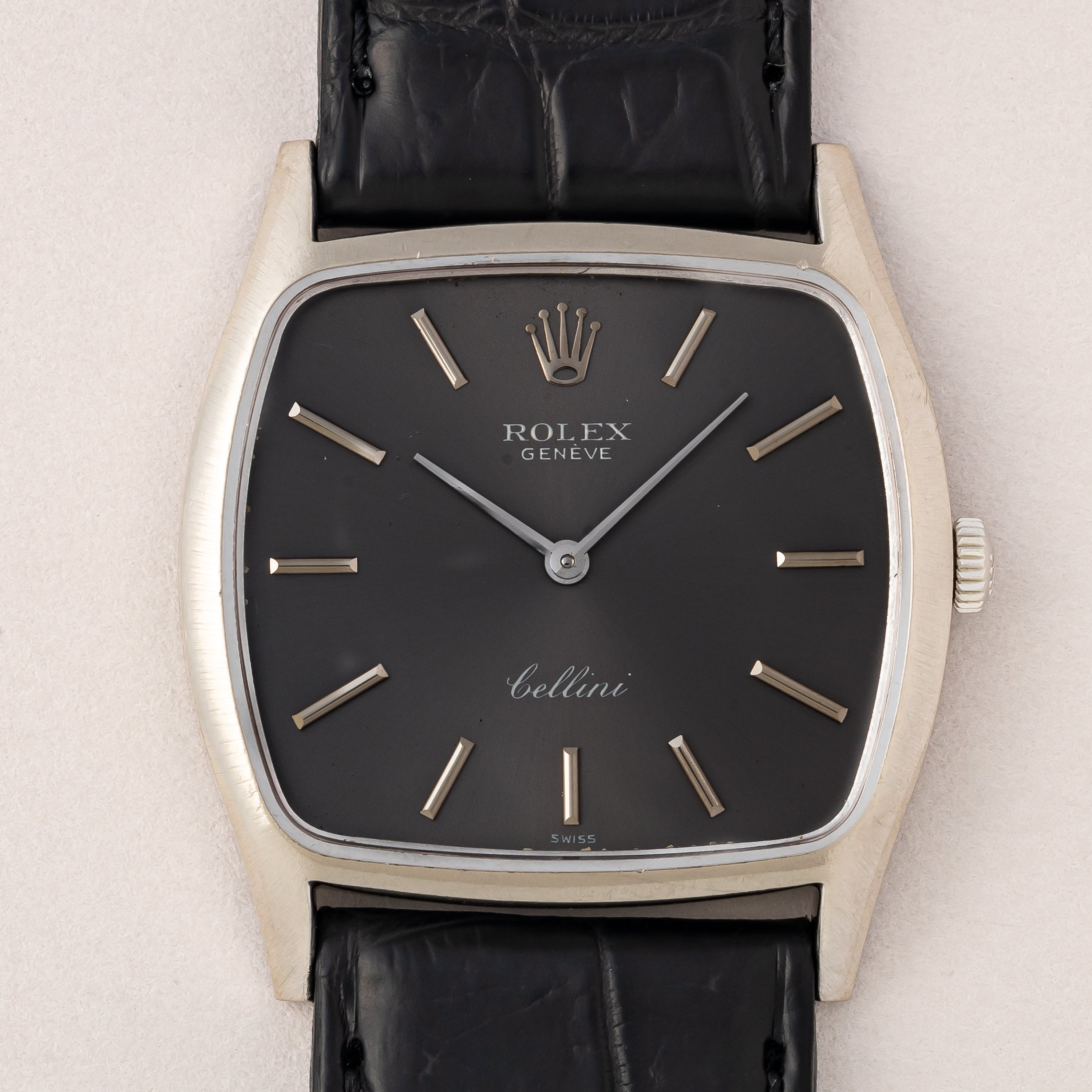 ロレックス チェリーニ 1968年製 Ref.3805 18金ホワイトゴールド 純正尾錠付き