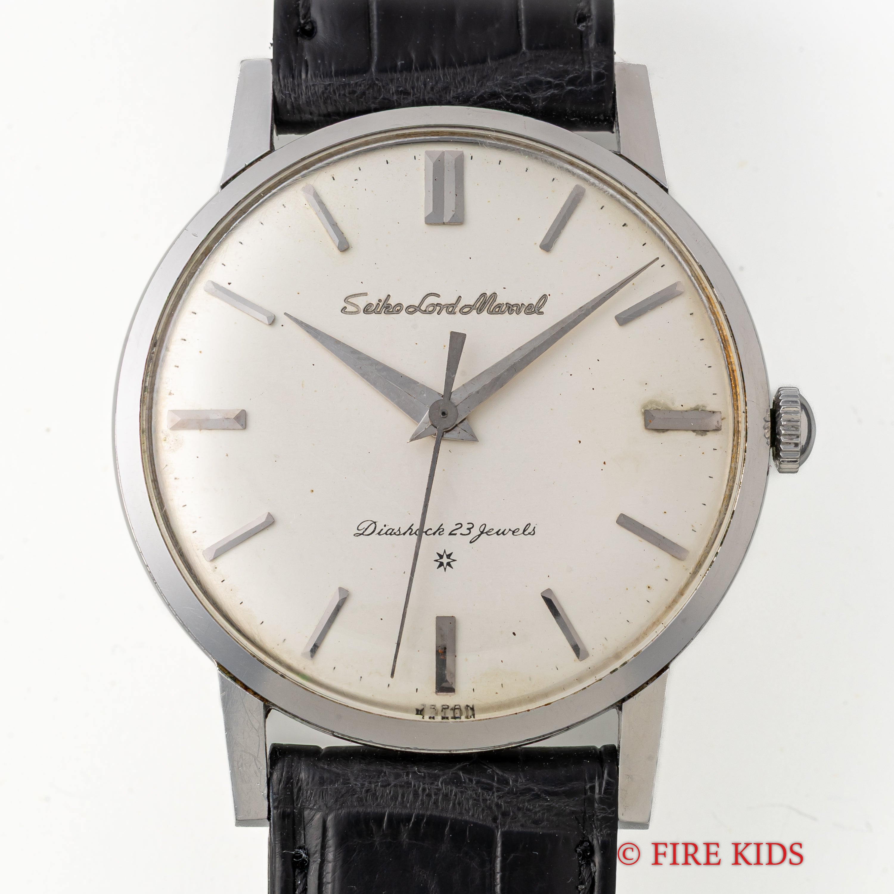 セイコー ロードマーベル SDダイヤル 彫文字ロゴ 手巻き 1960年製(昭和35年製) Ref.J14038LM SSケース