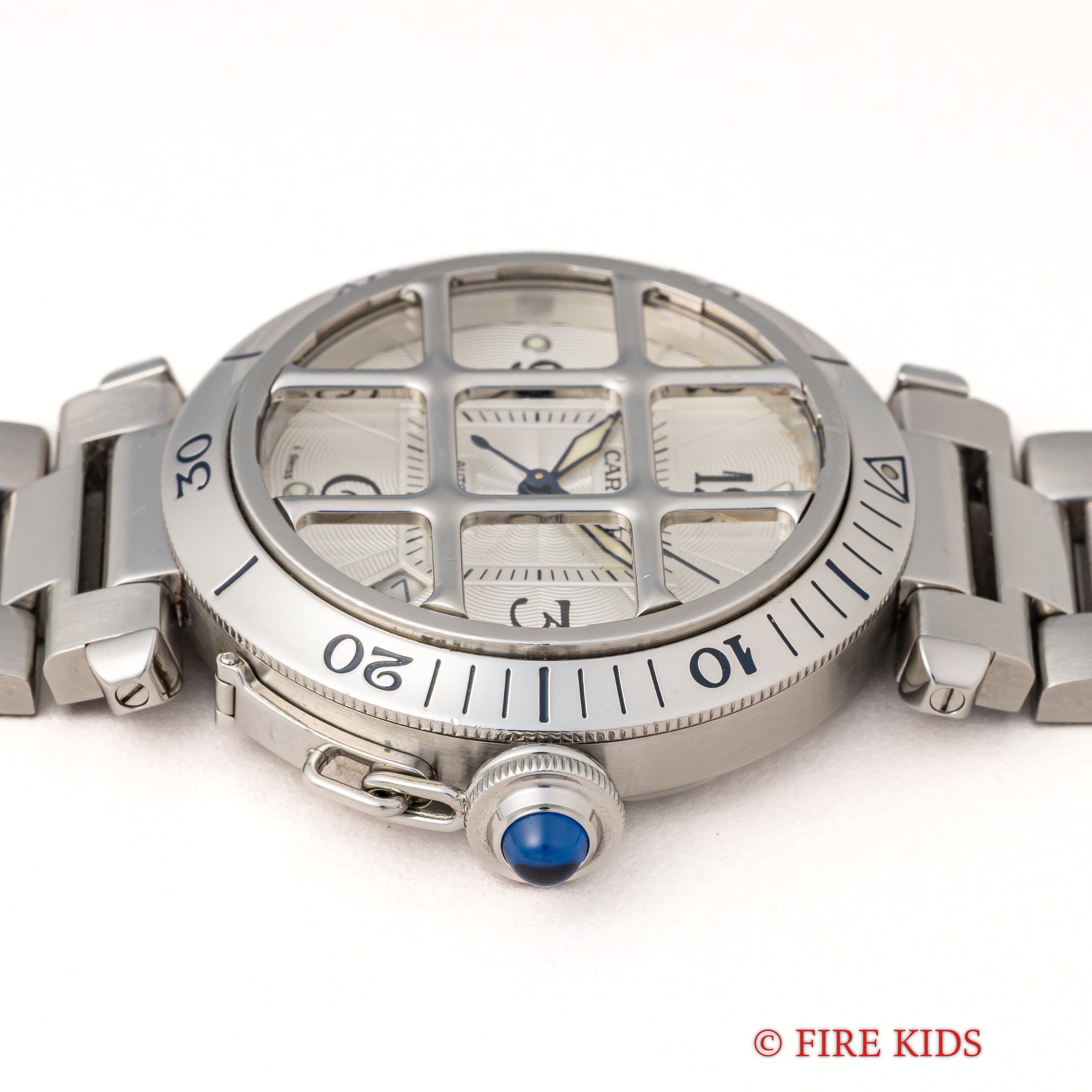 カルティエ パシャグリッド 自動巻き 2000年代製 Ref.2379/W3104055 ホワイトダイヤル