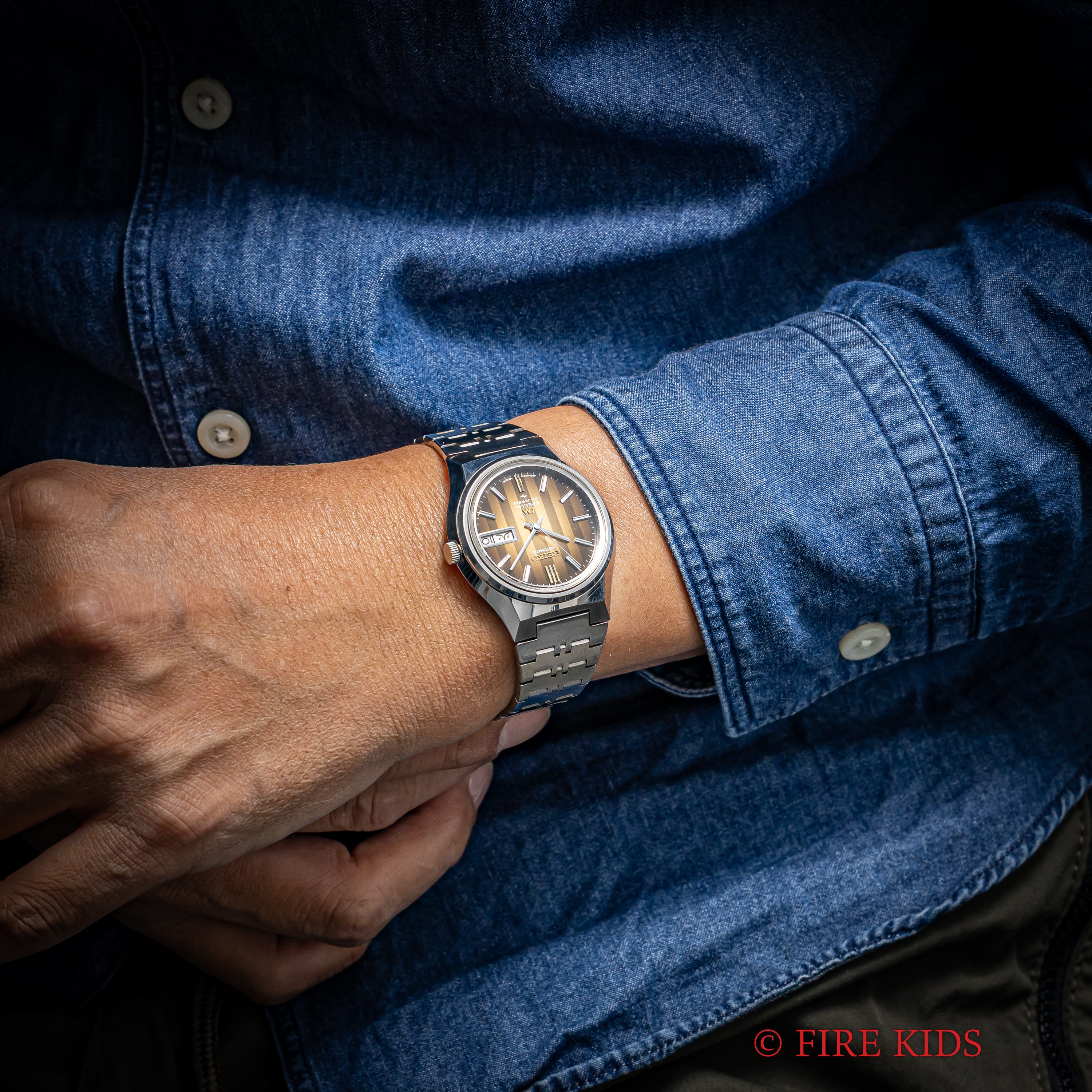 セイコー ロードマチック スペシャル 1973年製 Ref.5216-6040 ブラウンストライプ