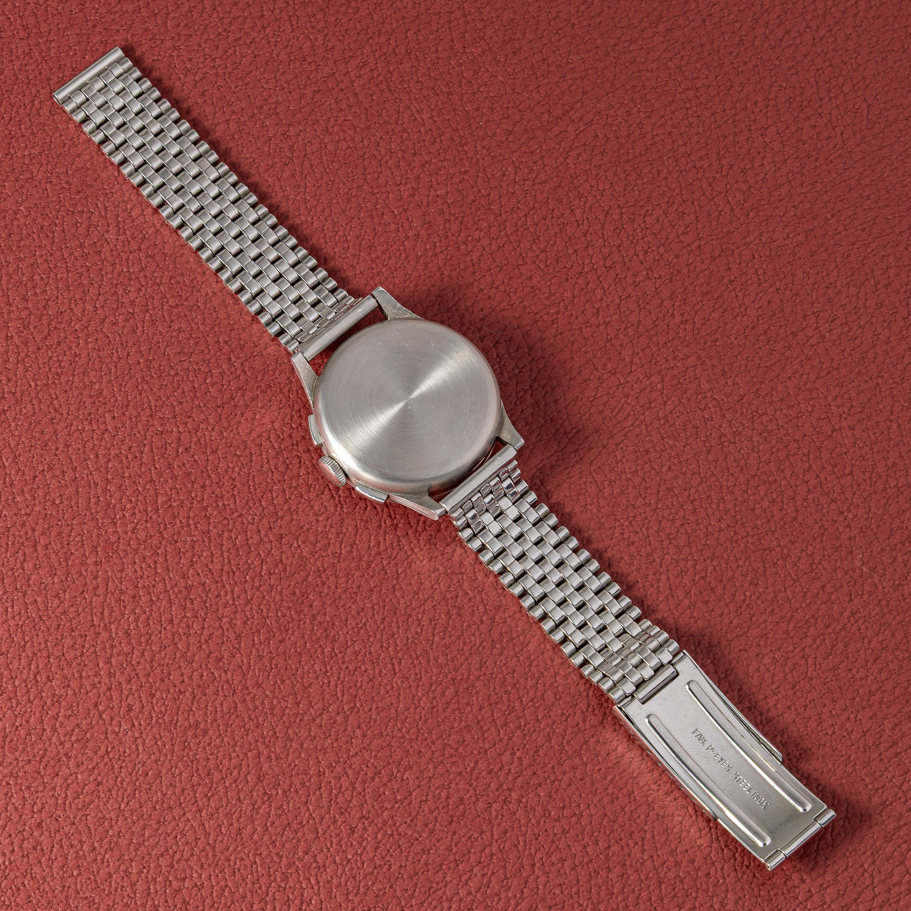 ジャガー カラトラバケース クロノグラフ 1940年代製 ユニバーサル Cal.285 手巻き オリジナルブラックダイヤル