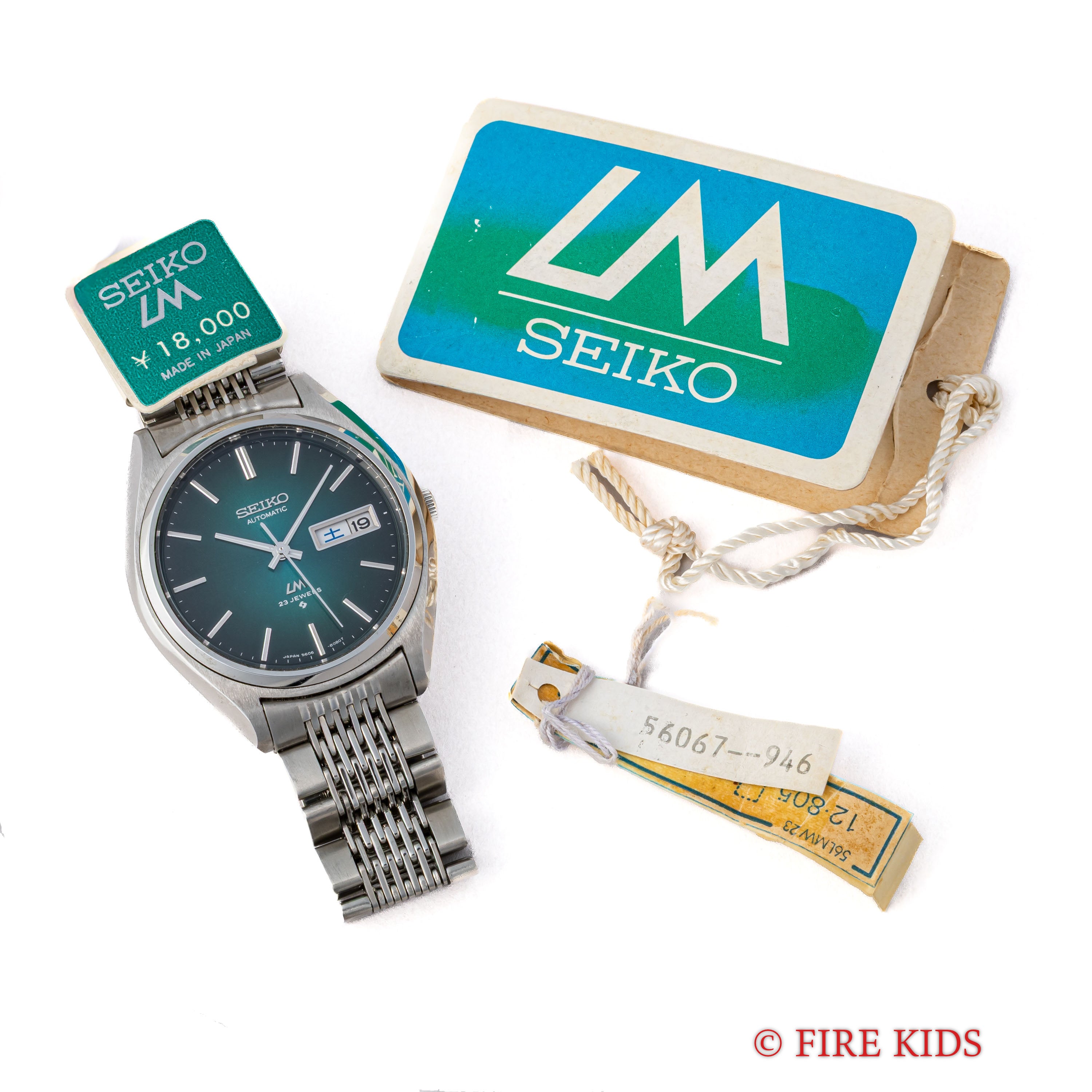 セイコー LM 1975年製 純正ブレス付き Ref.5606-8050 自動巻き タグ・説明書付き N.O.S