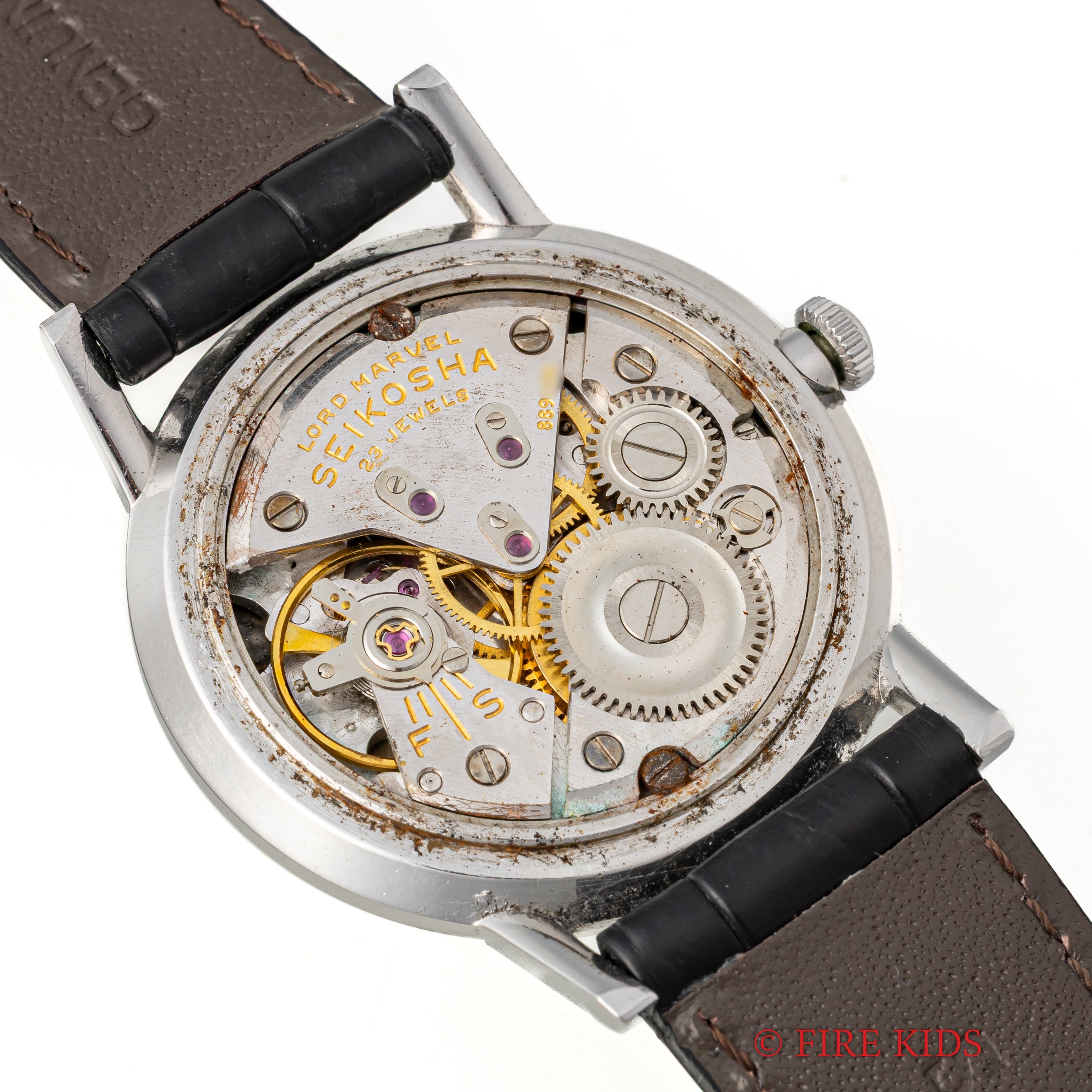 セイコー ロードマーベル SDダイヤル 彫文字ロゴ 手巻き 1960年製(昭和35年製) Ref.J14038LM SSケース