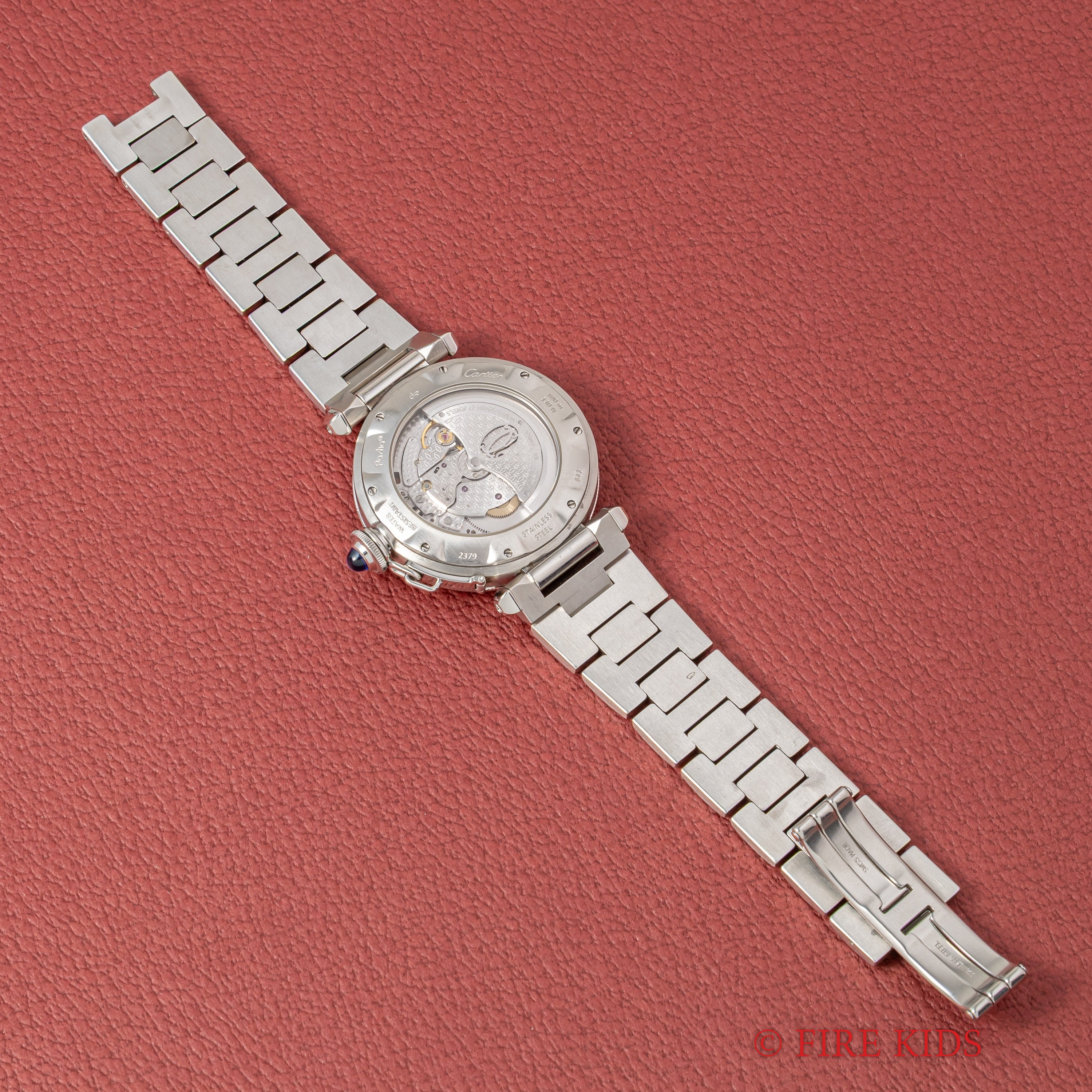 カルティエ パシャグリッド 自動巻き 2000年代製 Ref.2379/W3104055 ホワイトダイヤル