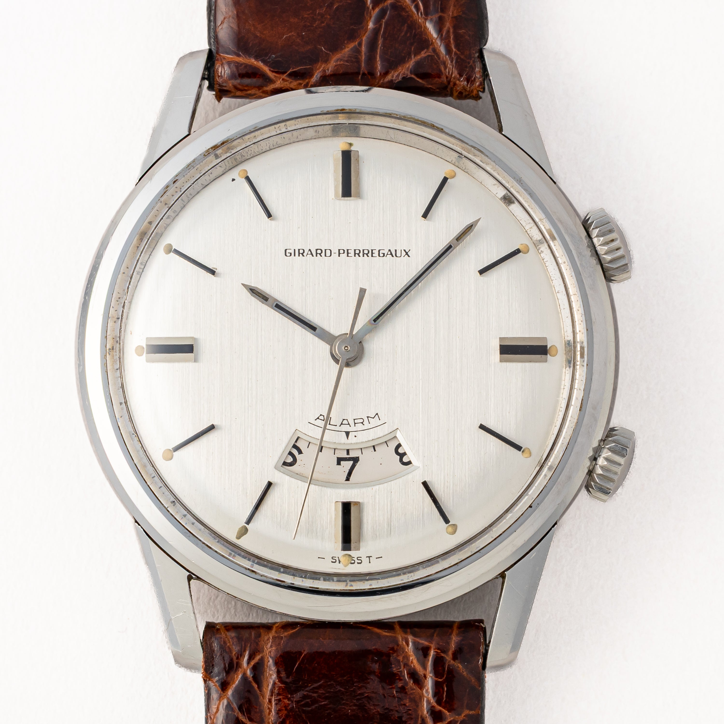 ジラールペルゴ ディスクアラーム 手巻き 1960年代製 スクリューバック