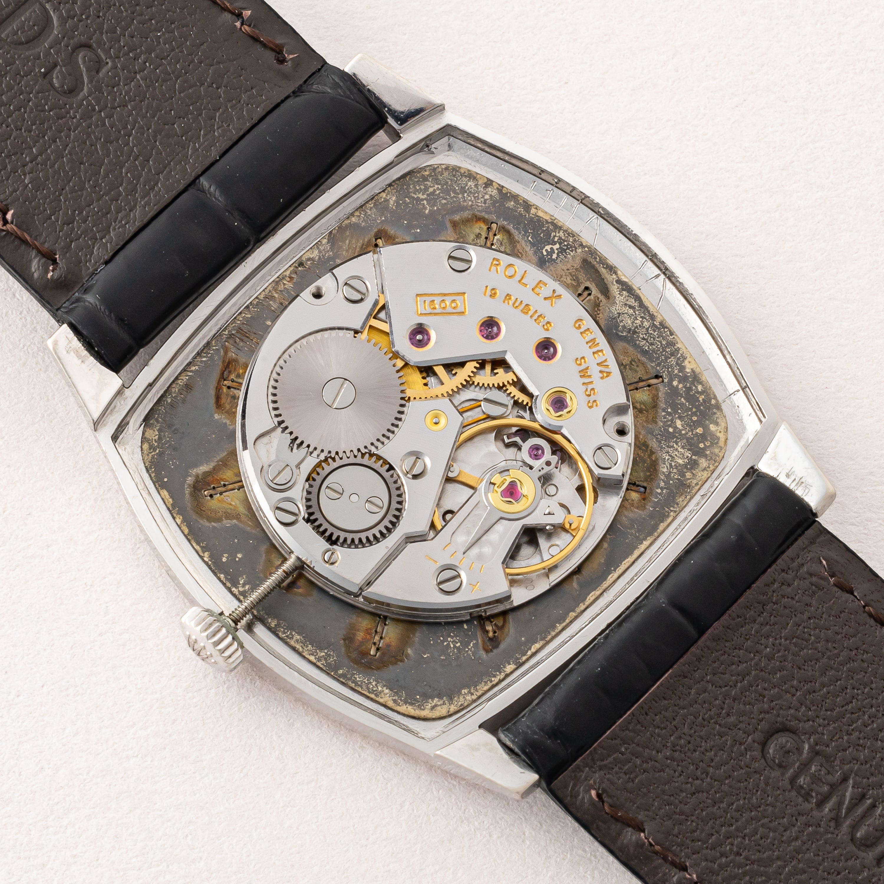 ロレックス チェリーニ 1968年製 Ref.3805 18金ホワイトゴールド 純正尾錠付き