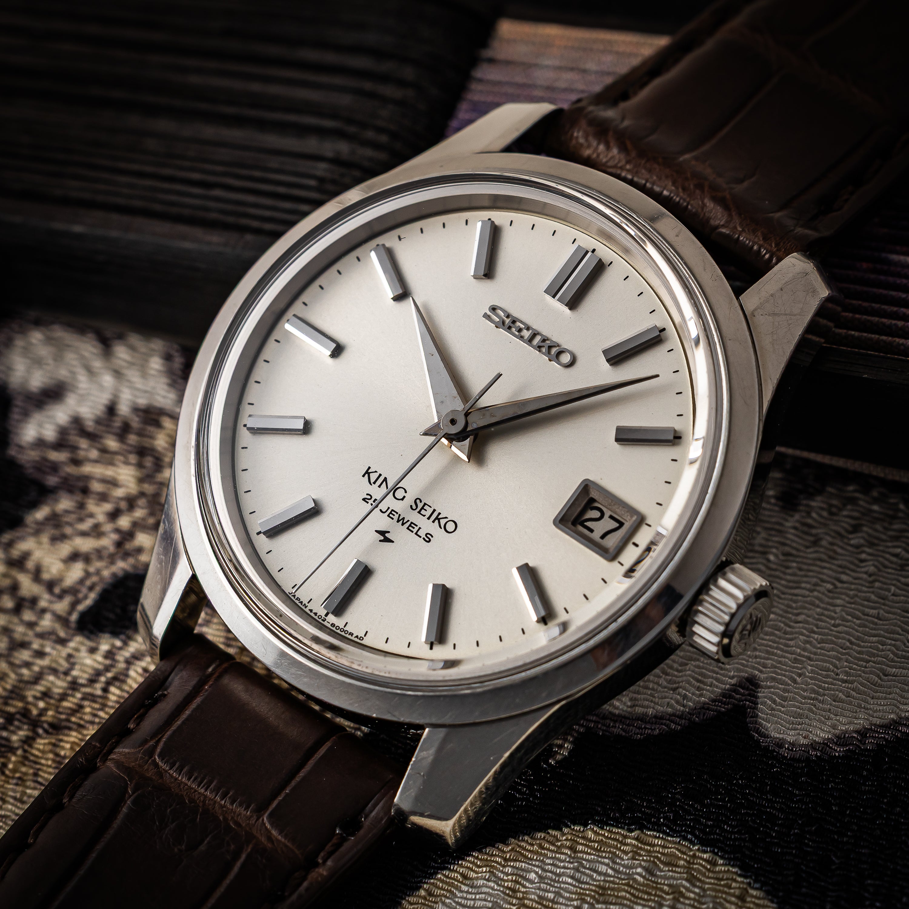 キングセイコー 1968年製 Ref.4402-8000最後期型 亀戸マーク入りメダリオン 手巻