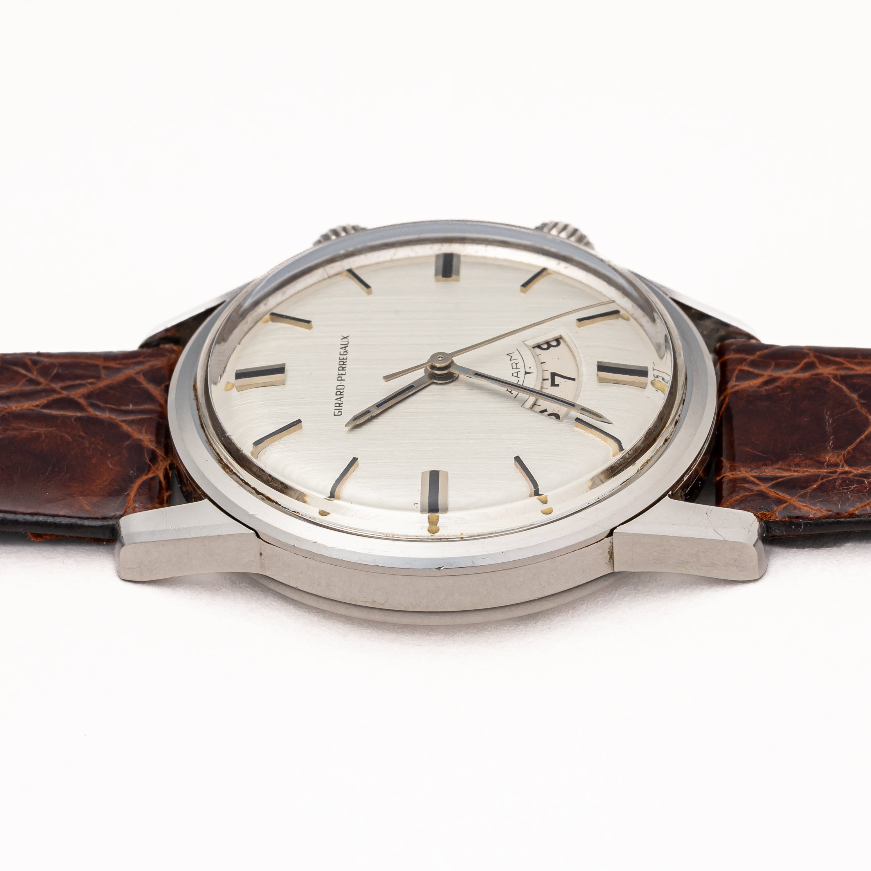ジラールペルゴ ディスクアラーム 手巻き 1960年代製 スクリューバック