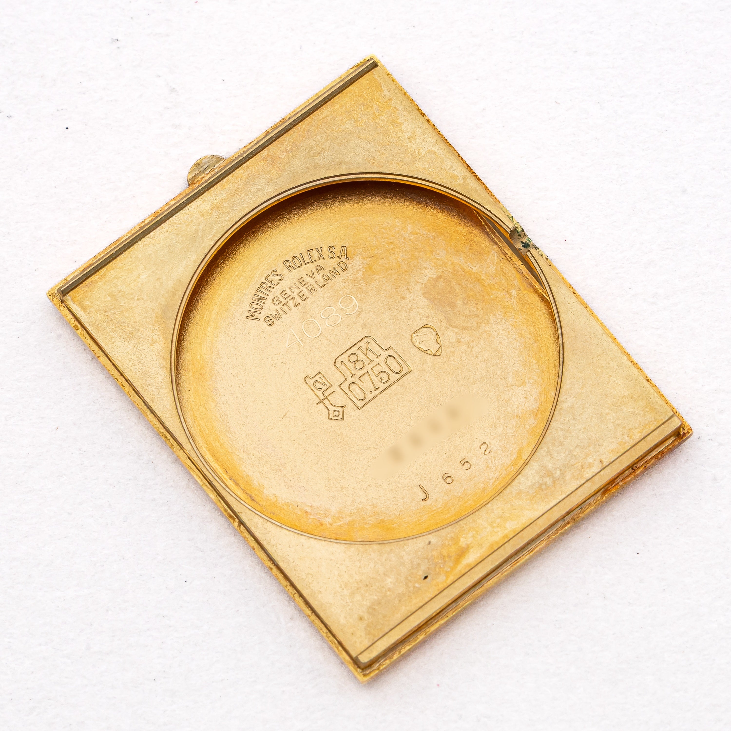 ロレックス  18金無垢チェリーニ ブレス付き 1972年製 レクタンギュラーケース