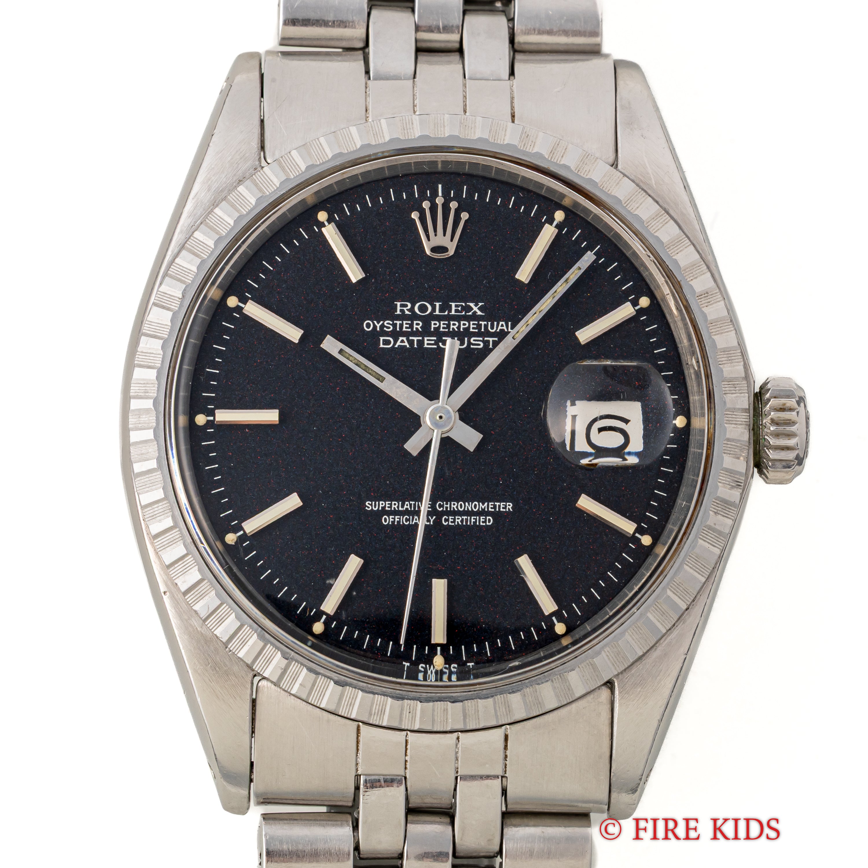 ロレックス デイトジャスト コンフェッティダイヤル 1971年製 Ref.1603 レッドアイ 純正ジュビリーブレス