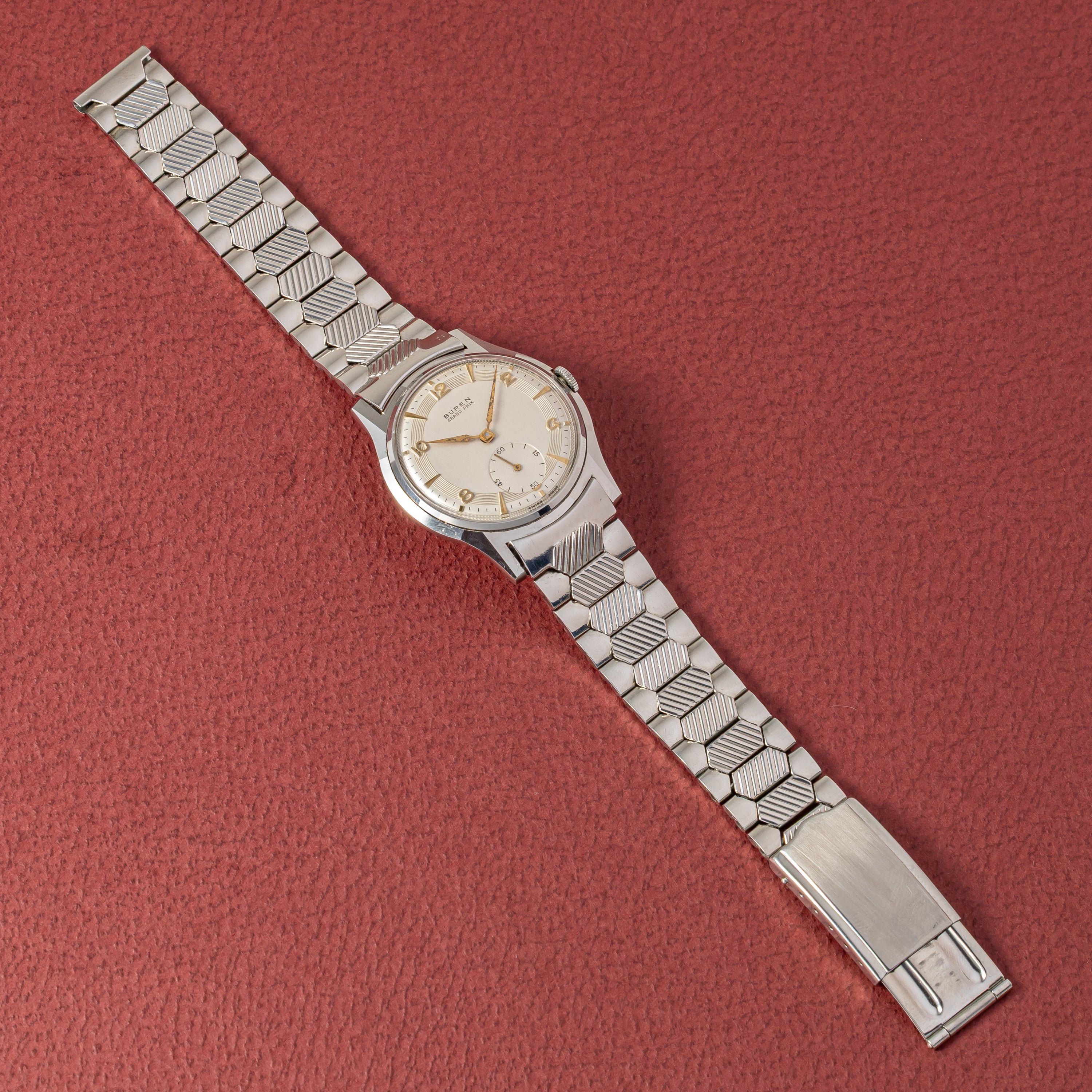 ビューレン グランプリ 手巻き 1950年代前半 Cal.381 スモセコ 未使用品