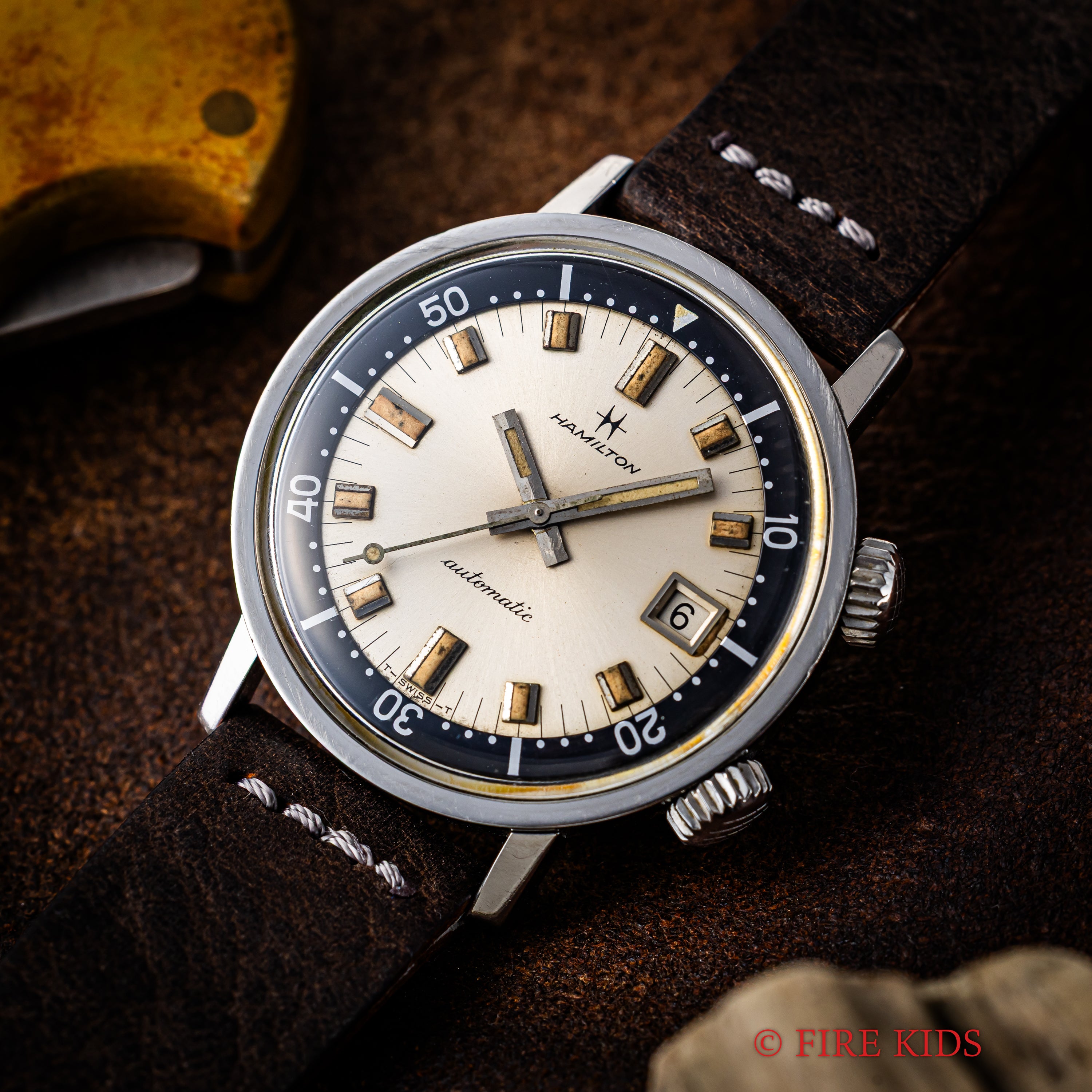 ハミルトンアクアデイト600 スーパーコンプレッサーケース 1960年代 ダイバー