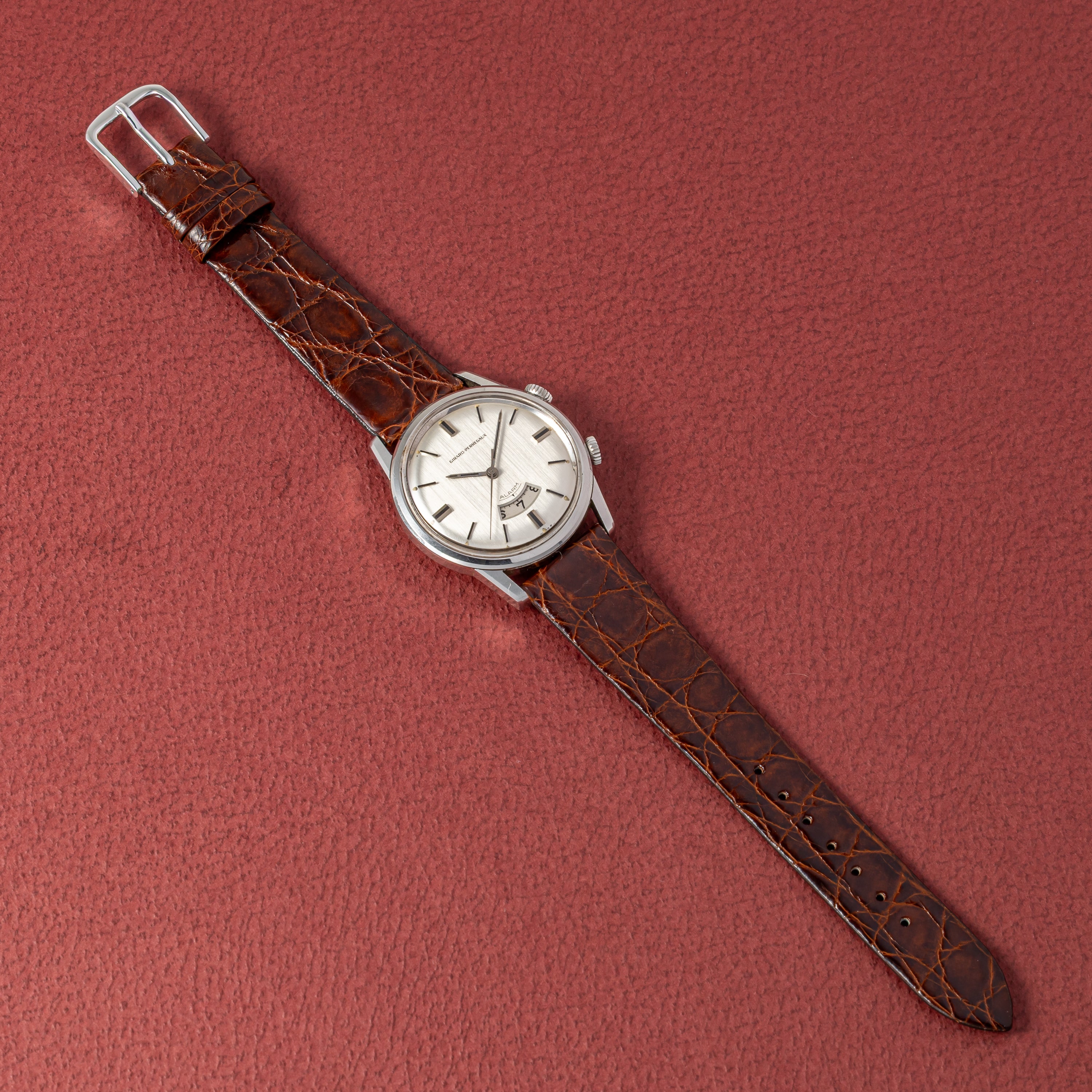 ジラールペルゴ ディスクアラーム 手巻き 1960年代製 スクリューバック