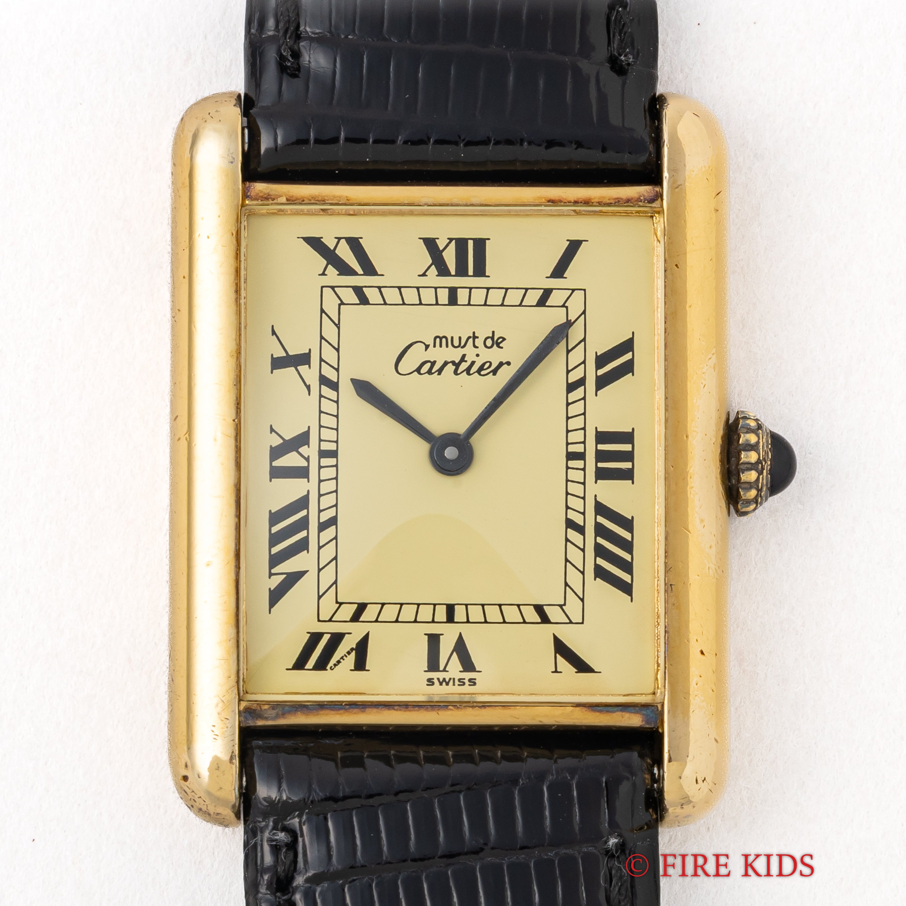 カルティエ マストタンク LM アイボリー ローマン 手巻き 1980年代製