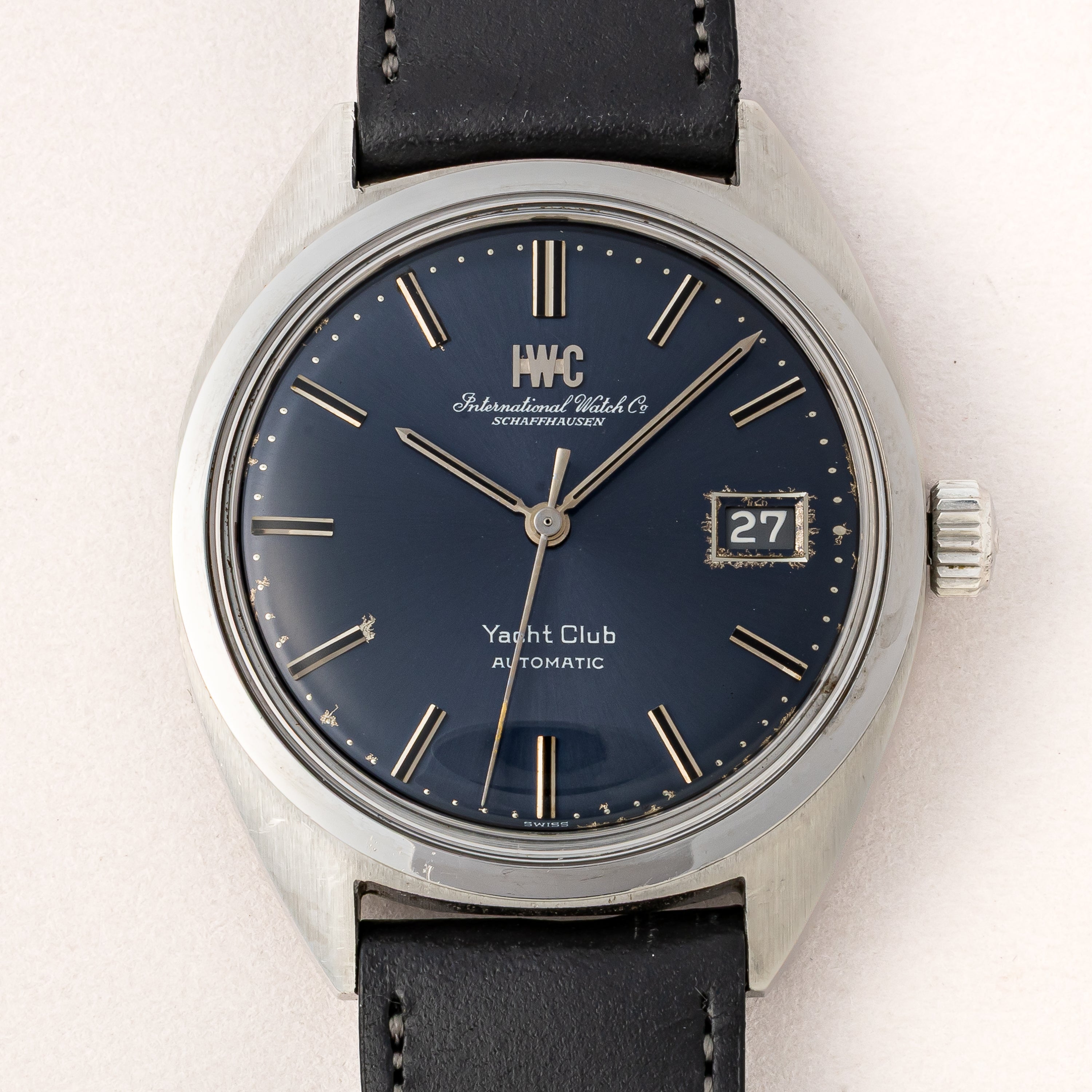 IWC ヨットクラブ 1973年製 ブルーダイヤル Cal.8541B ペラトン式自動巻き