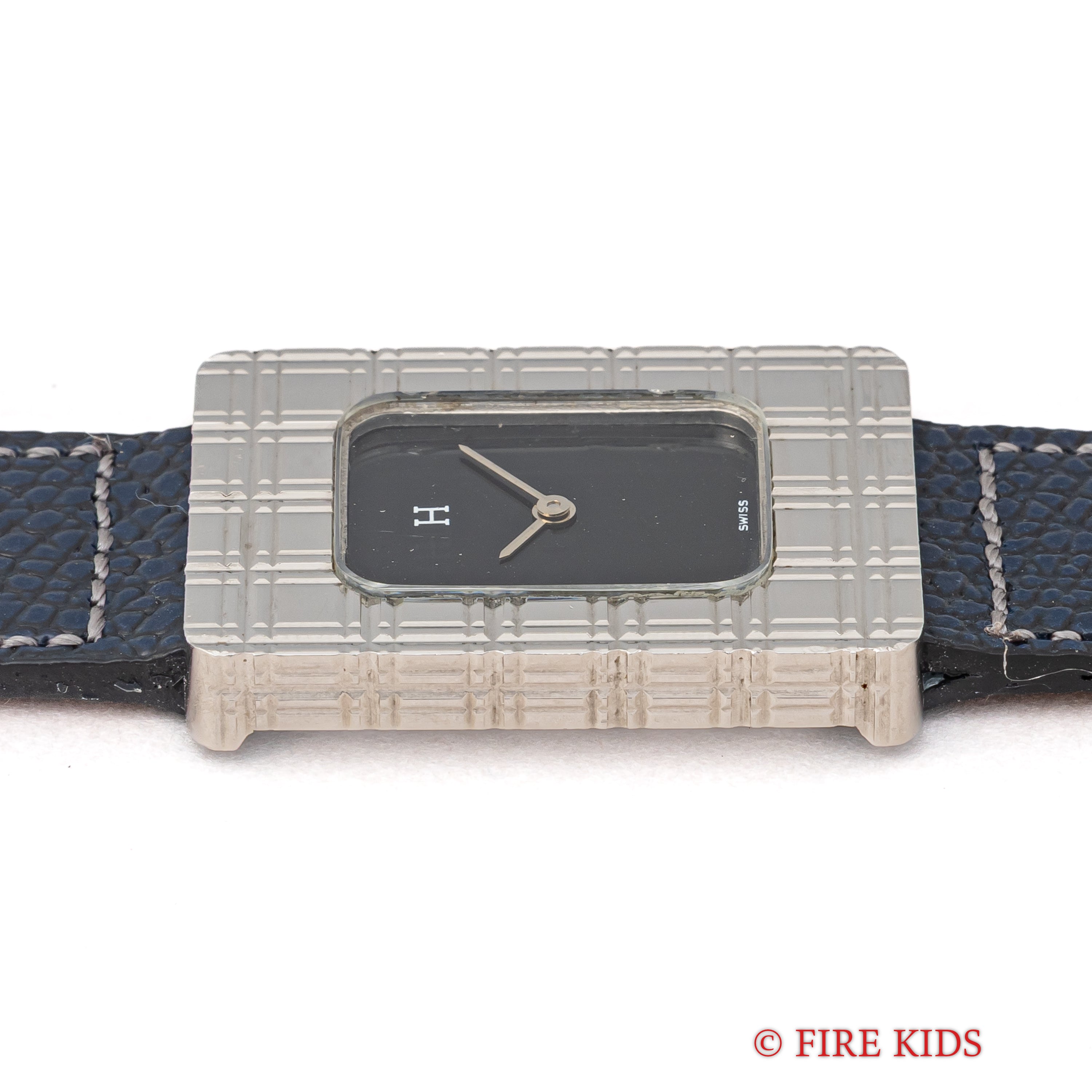 エルメス カレーシュ ブラックダイヤル レクタンギュラーケース 手巻き 1980年代製