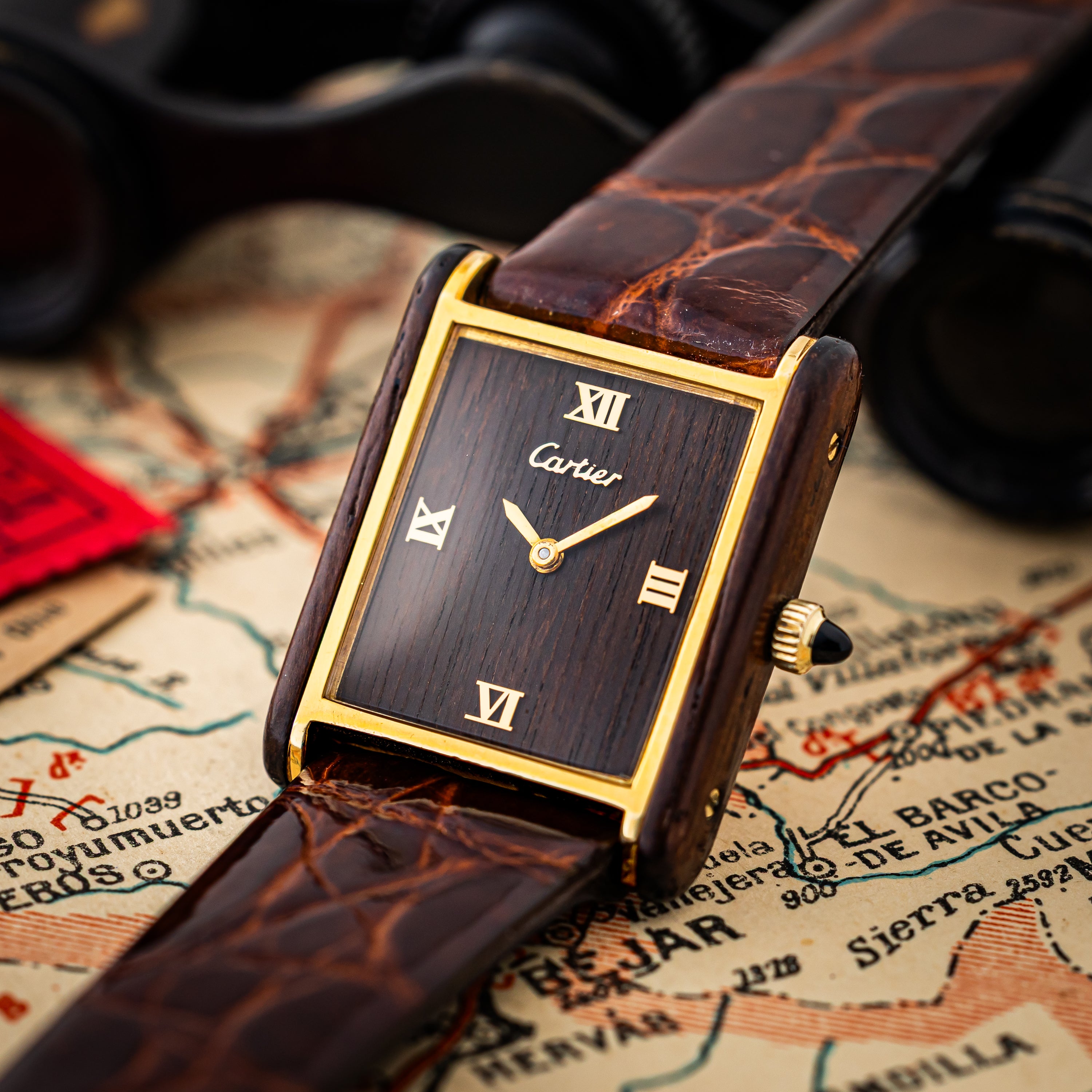カルティエ オーガニック タンク ウッド ブティック限定 Ref.20611 1975年~1976年製 修理明細付き