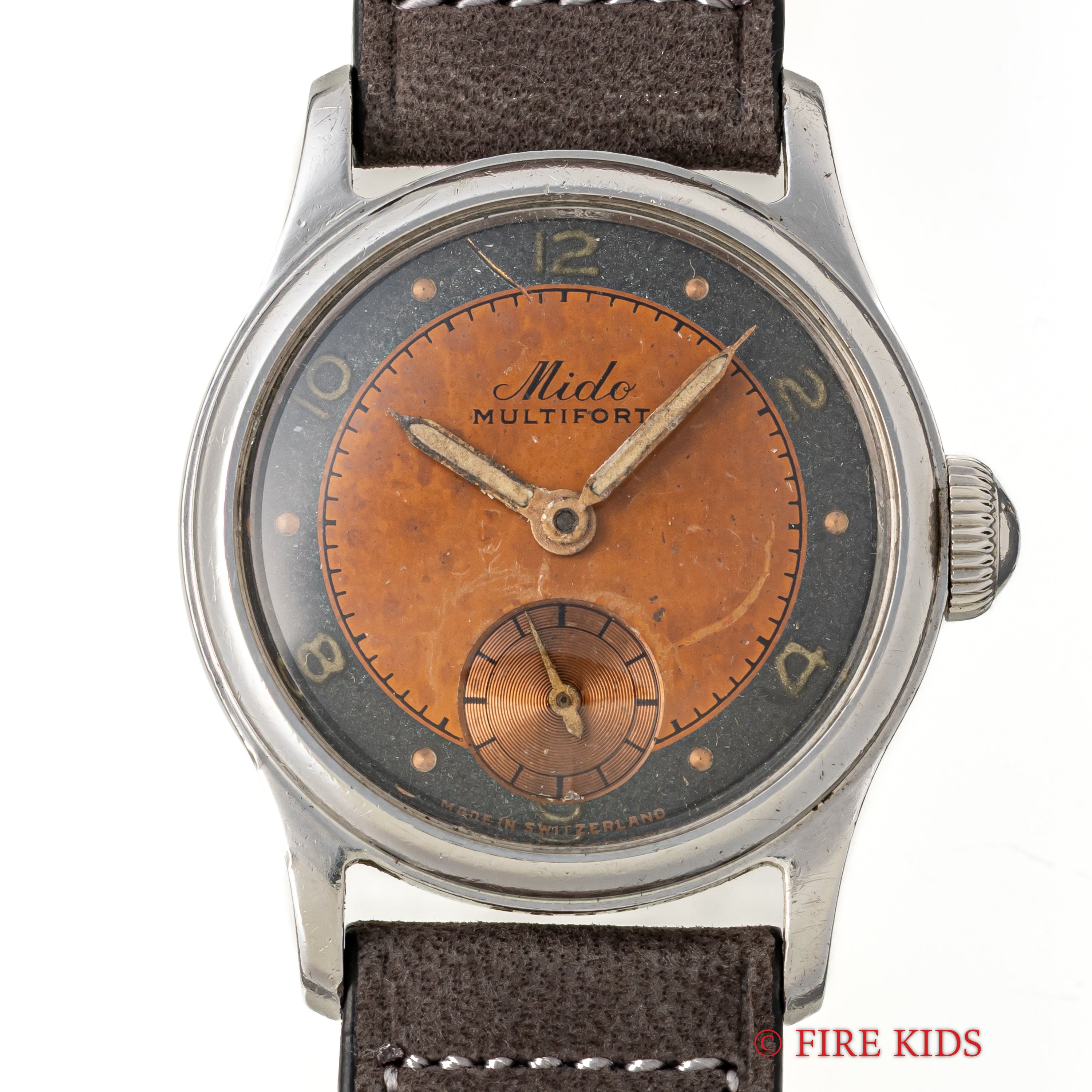 ミドー マルチフォート1940年代製 ブルズアイダイヤル スモールセコンド手巻