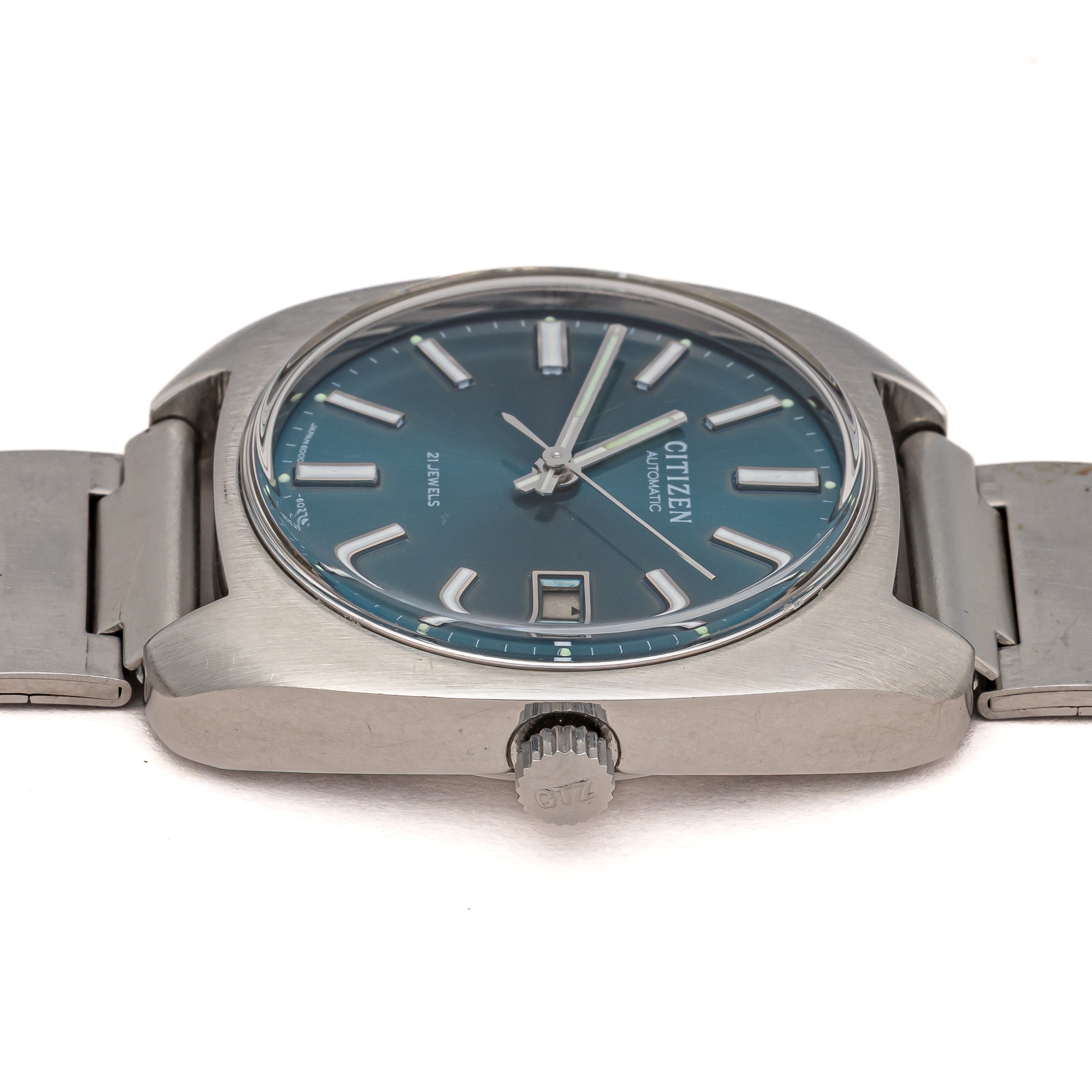 シチズン 1975年製 オートマチック ブルーダイヤル 純正ブレス付き