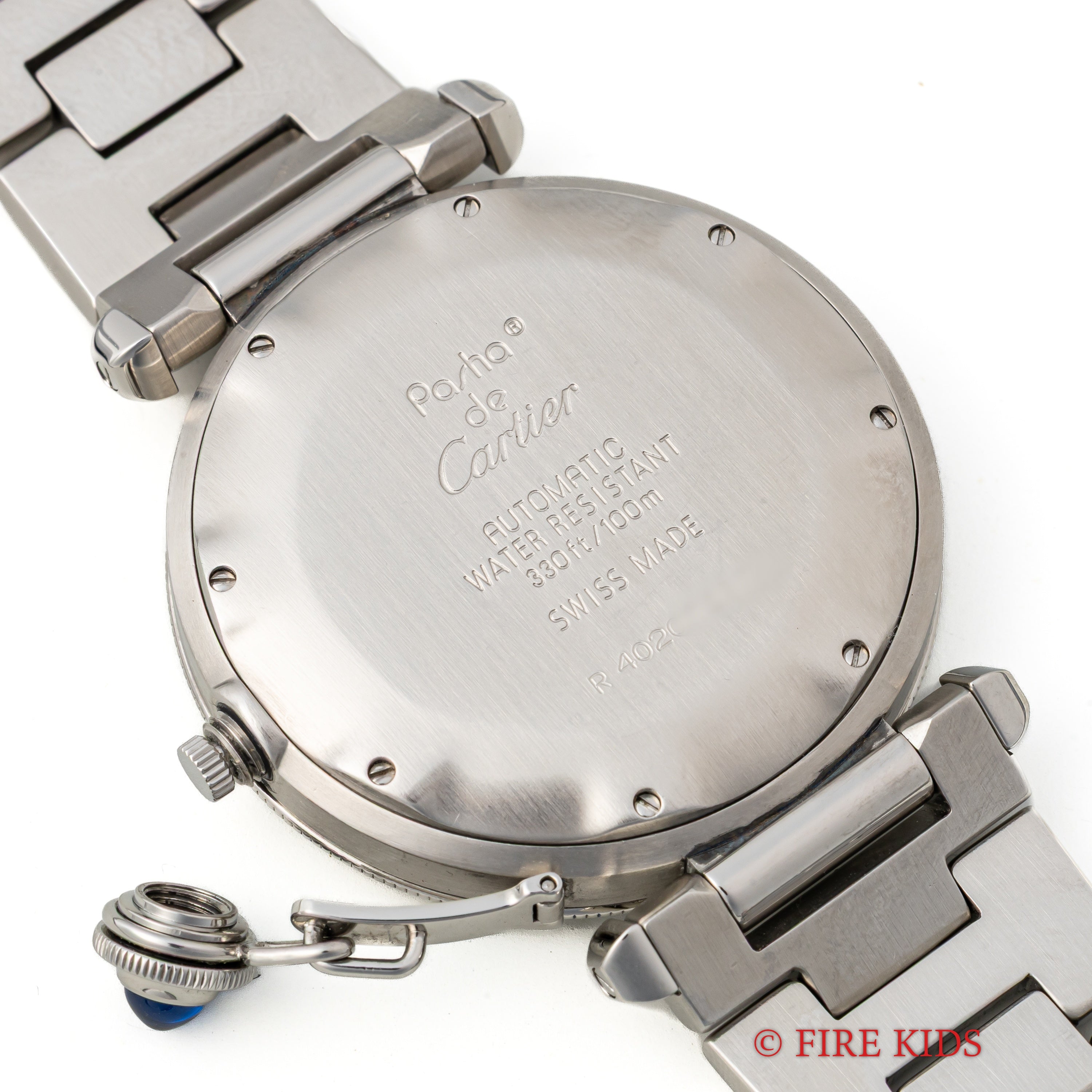 カルティエ パシャ プロンジャー 自動巻き 1980年代 38mmケース ホワイトローマン