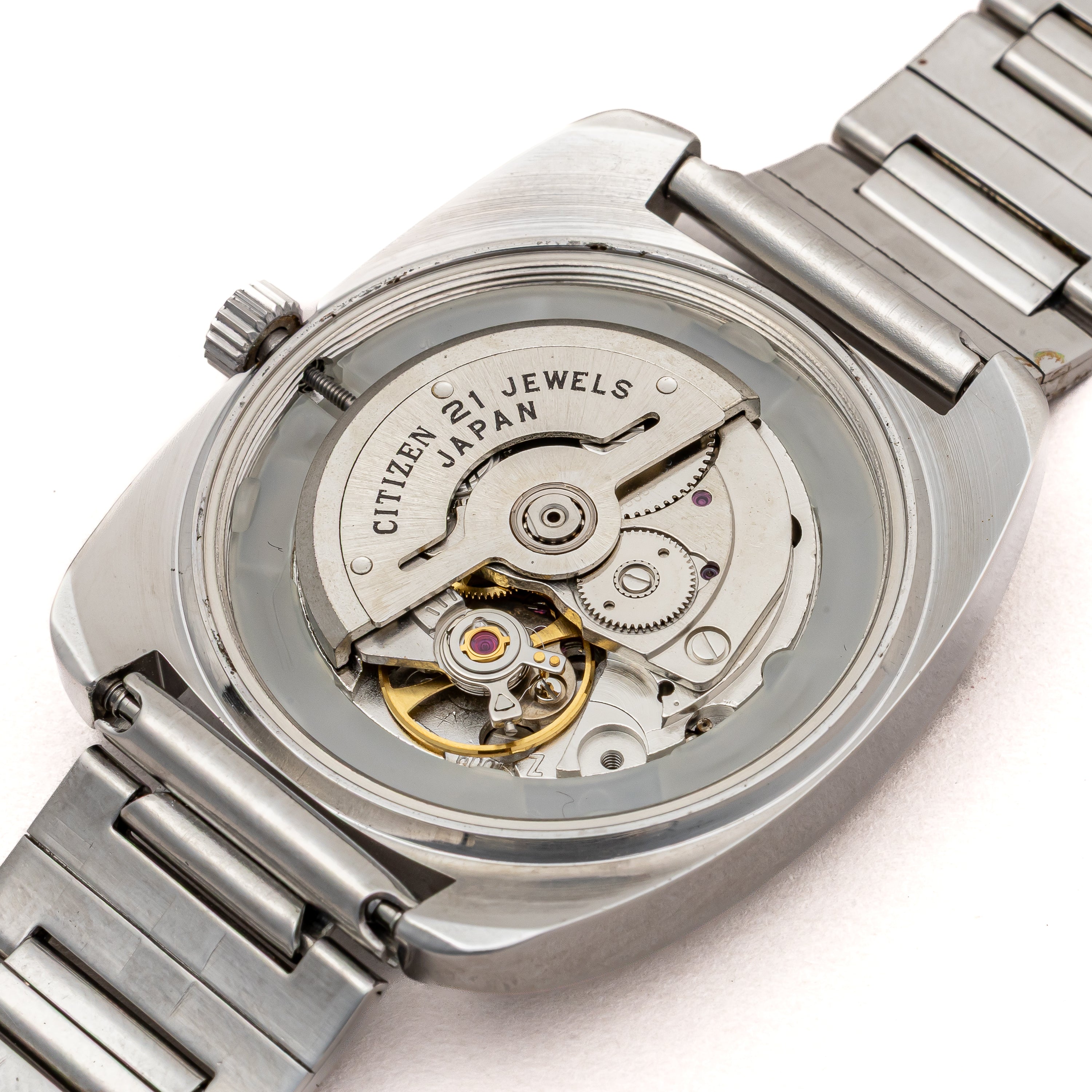 シチズン 1975年製 オートマチック ブルーダイヤル 純正ブレス付き