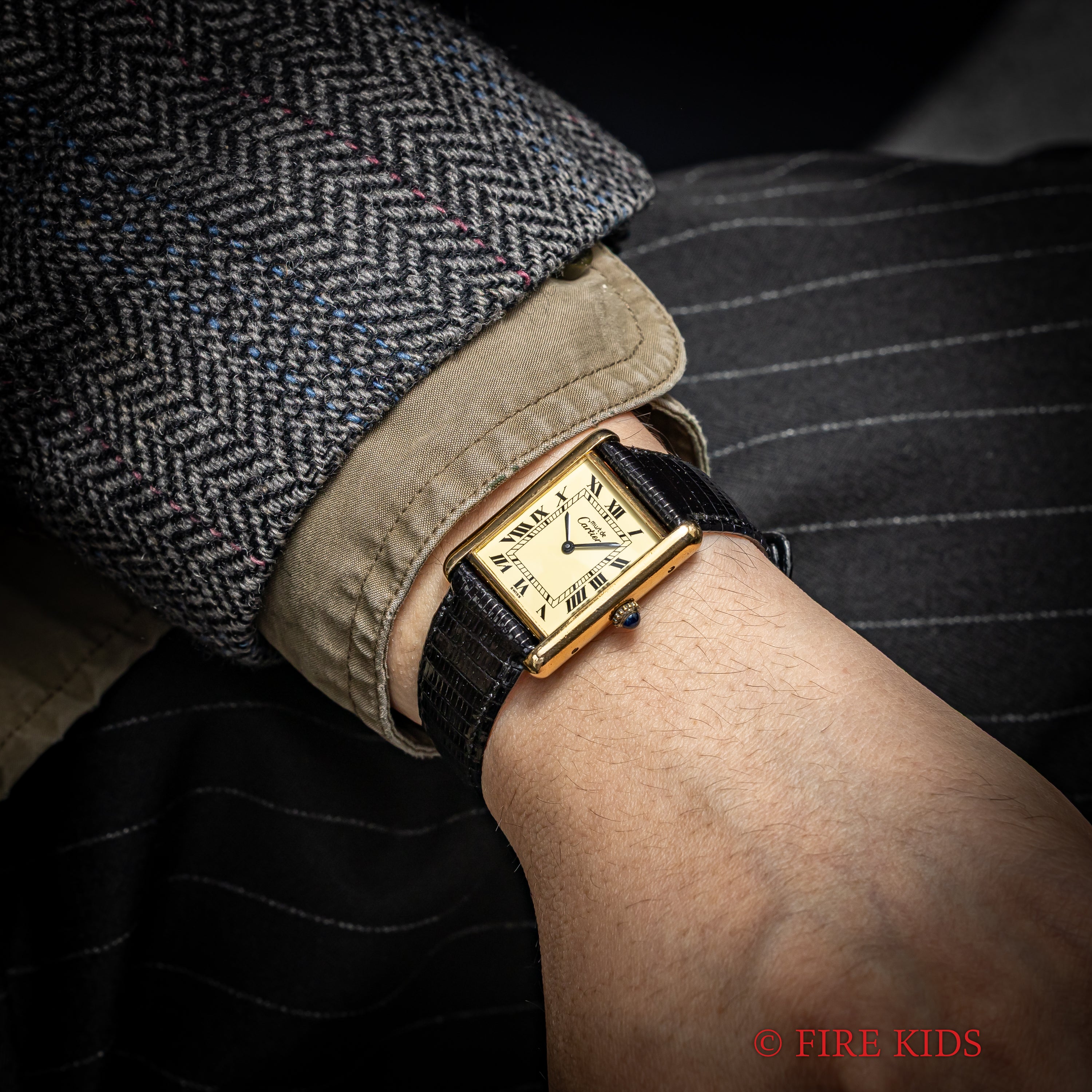 カルティエ マストタンク LM アイボリー ローマン 手巻き 1980年代製