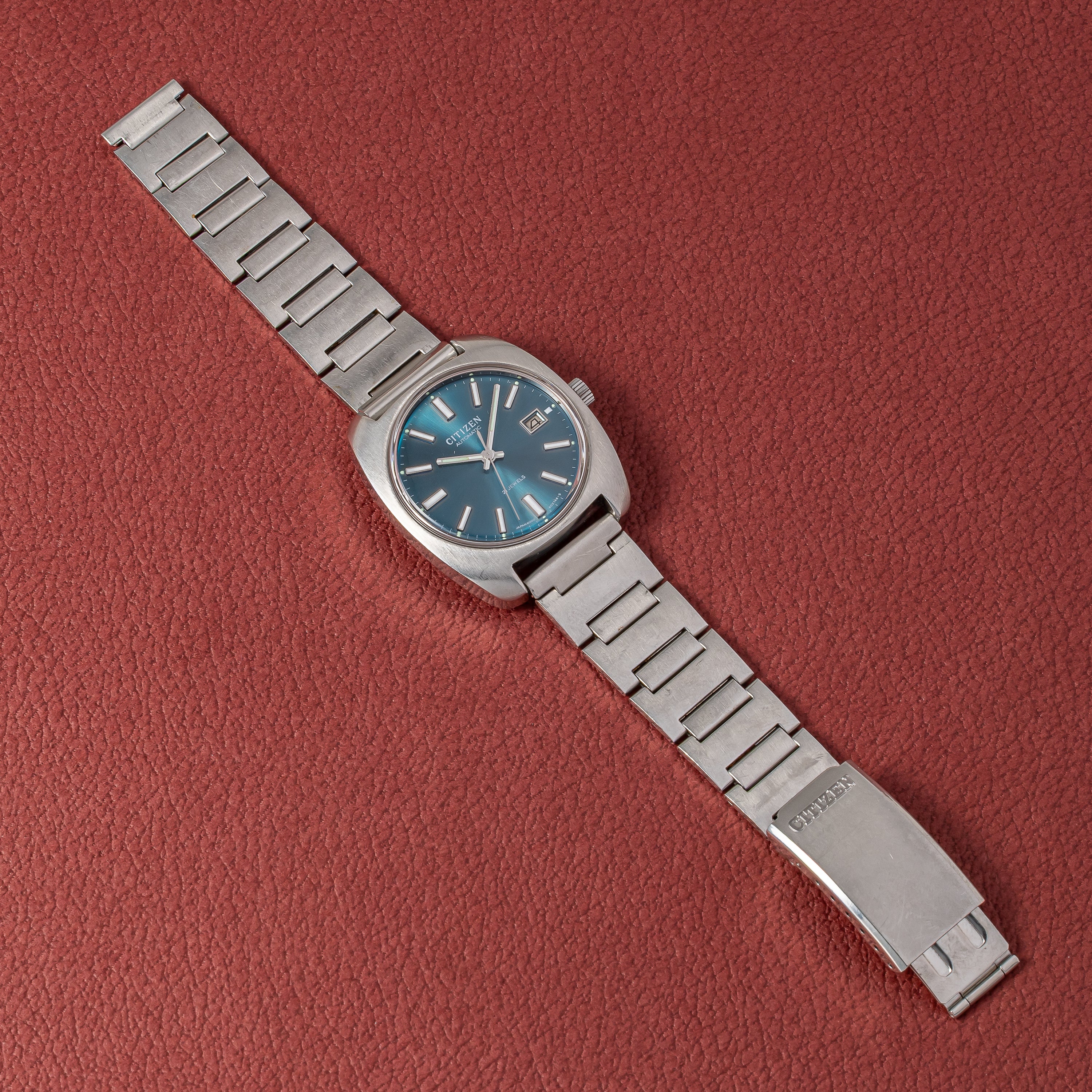 シチズン 1975年製 オートマチック ブルーダイヤル 純正ブレス付き