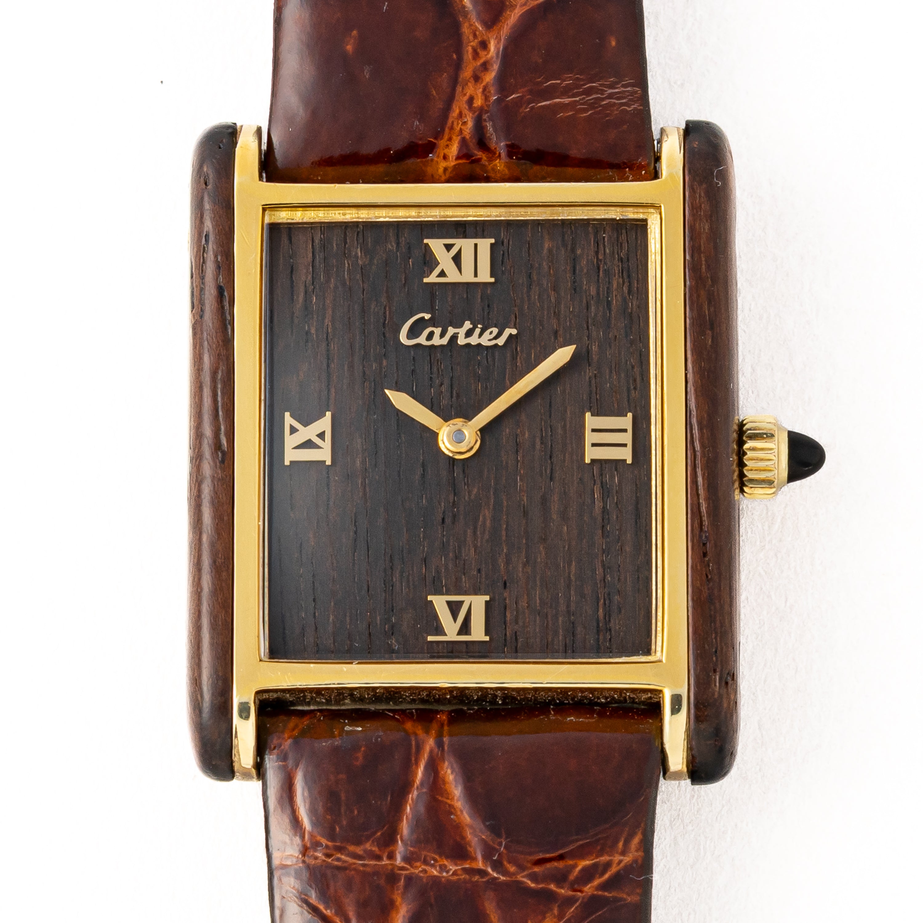 カルティエ オーガニック タンク ウッド ブティック限定 Ref.20611 1975年~1976年製 修理明細付き