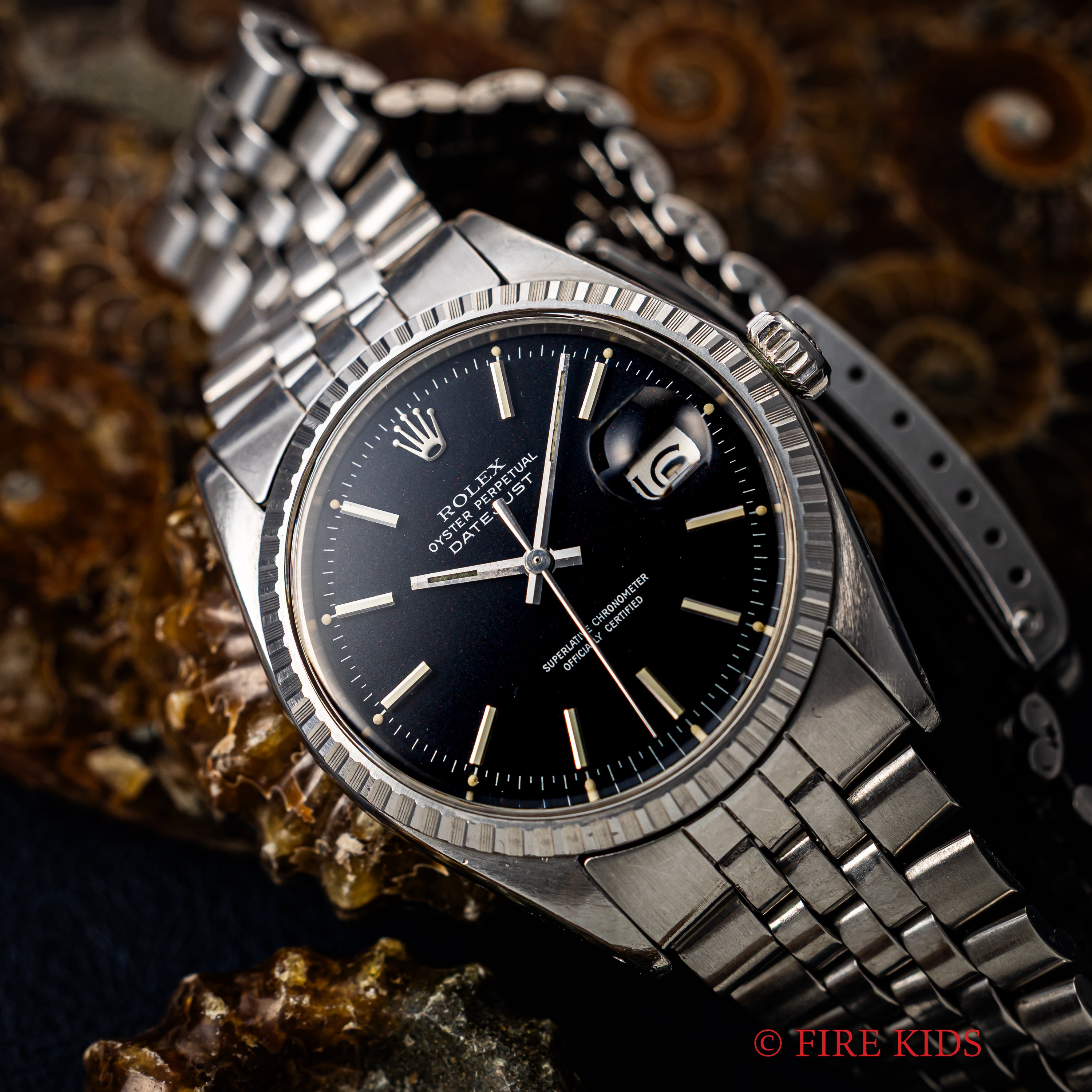 ロレックス デイトジャスト コンフェッティダイヤル 1971年製 Ref.1603 レッドアイ 純正ジュビリーブレス