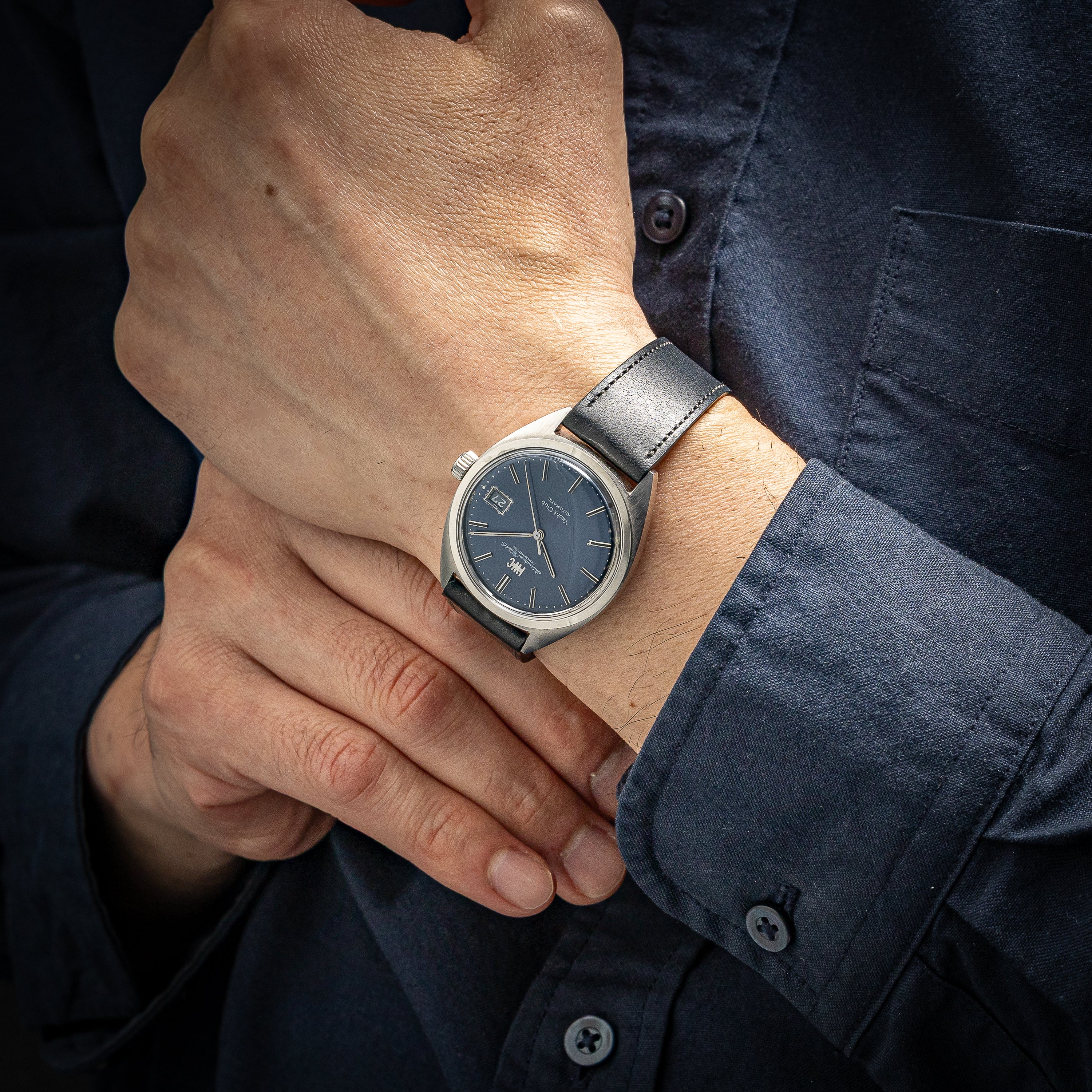 IWC ヨットクラブ 1973年製 ブルーダイヤル Cal.8541B ペラトン式自動巻き