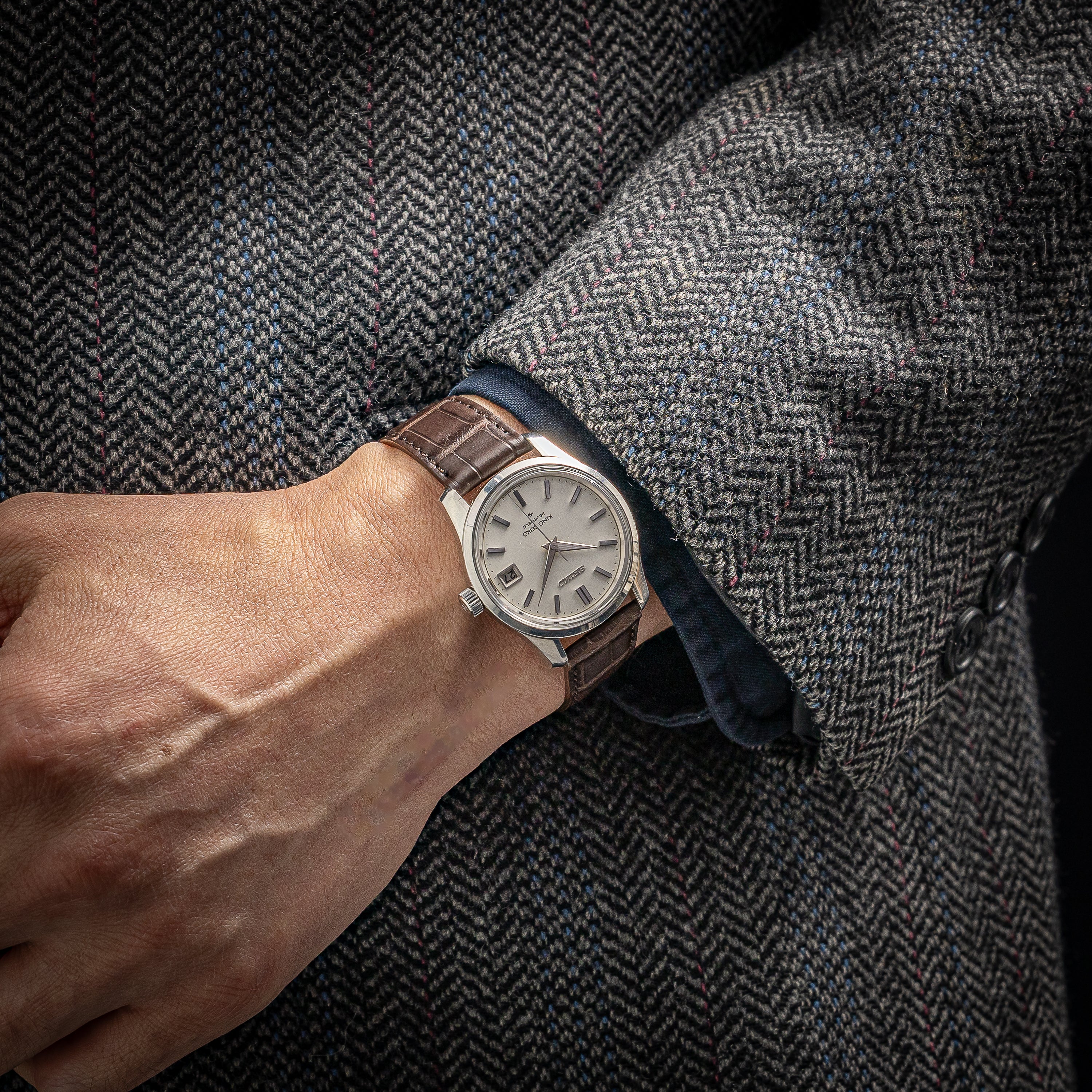 キングセイコー 1968年製 Ref.4402-8000最後期型 亀戸マーク入りメダリオン 手巻