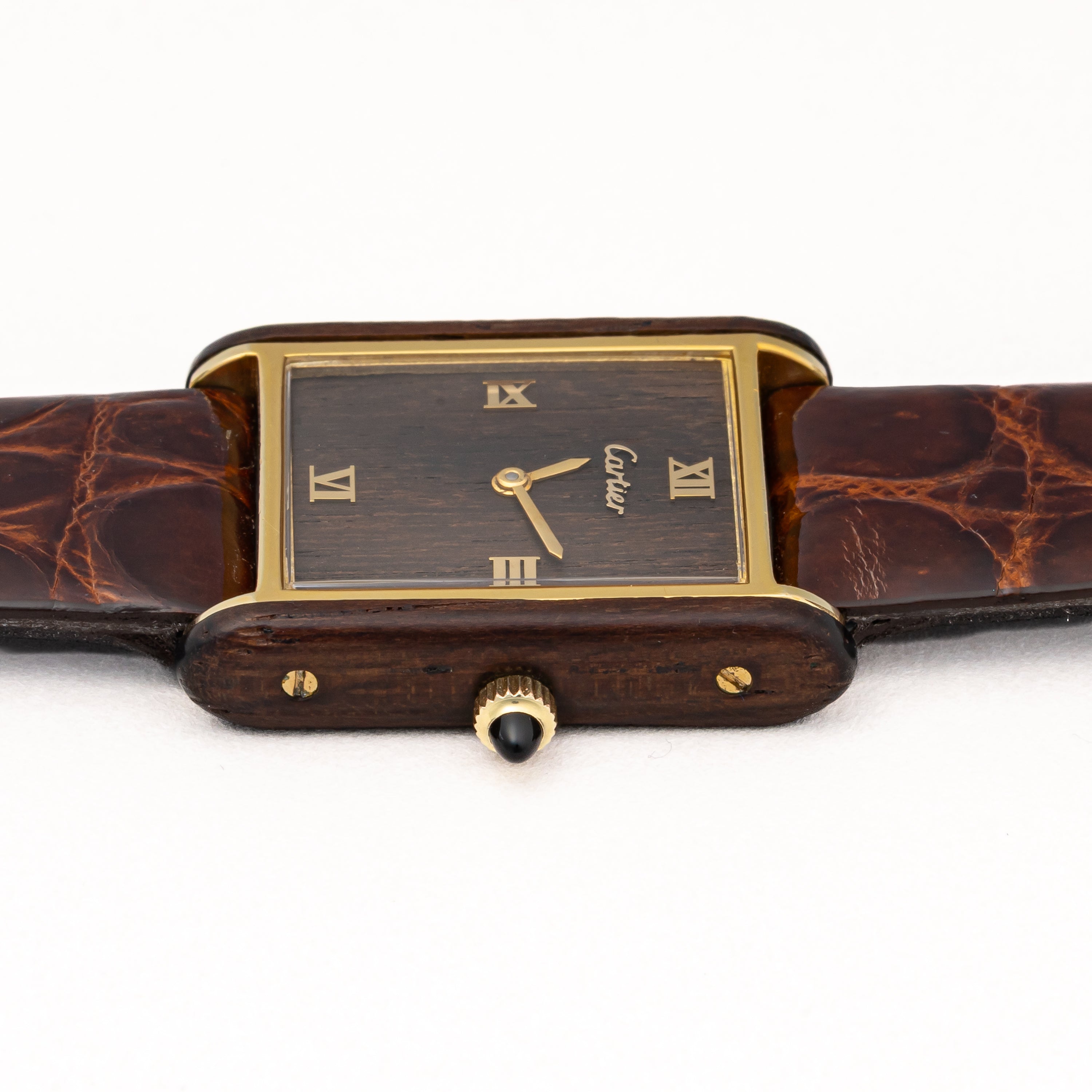 カルティエ オーガニック タンク ウッド ブティック限定 Ref.20611 1975年~1976年製 修理明細付き