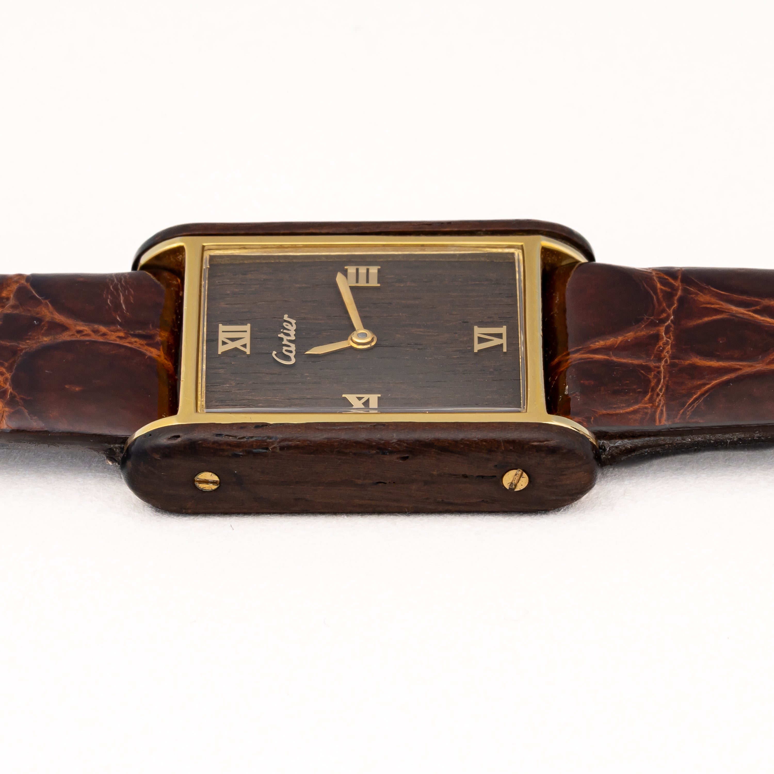カルティエ オーガニック タンク ウッド ブティック限定 Ref.20611 1975年~1976年製 修理明細付き