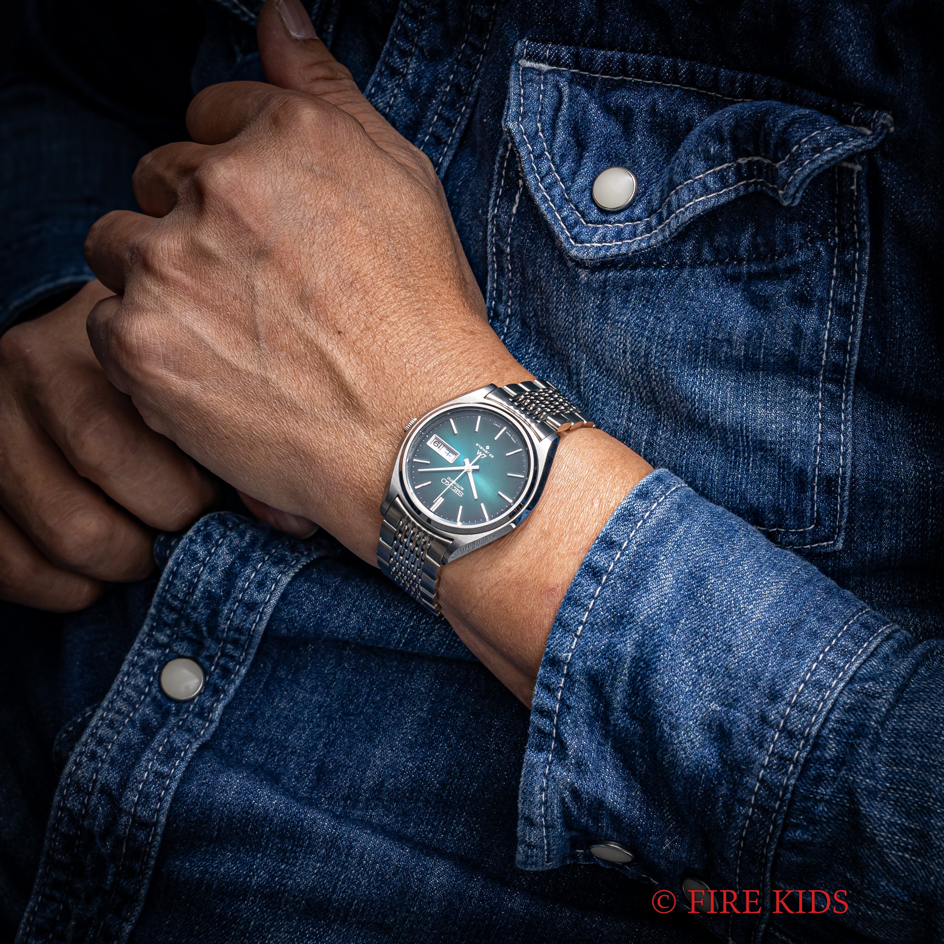 セイコー LM 1975年製 純正ブレス付き Ref.5606-8050 自動巻き タグ・説明書付き N.O.S