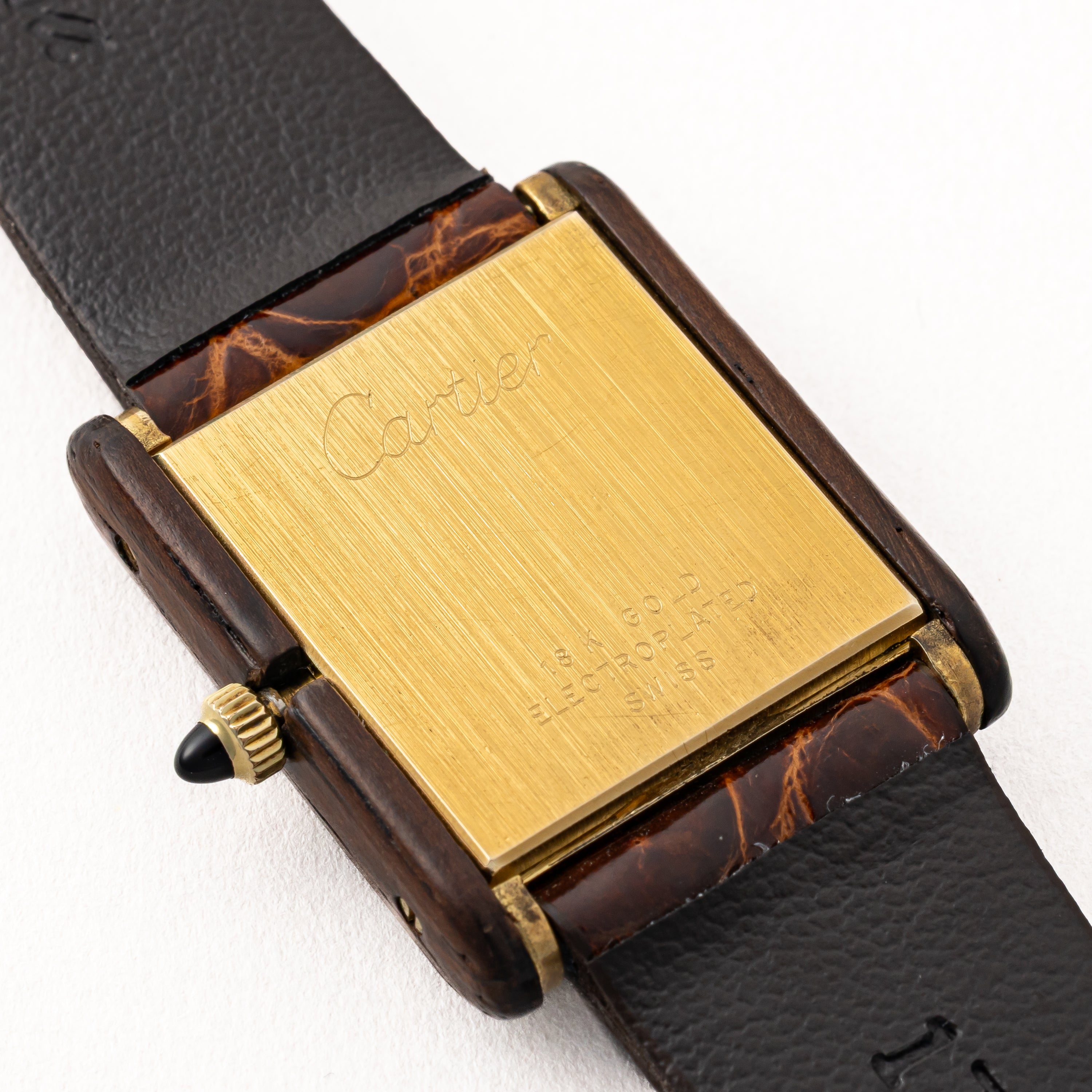 カルティエ オーガニック タンク ウッド ブティック限定 Ref.20611 1975年~1976年製 修理明細付き