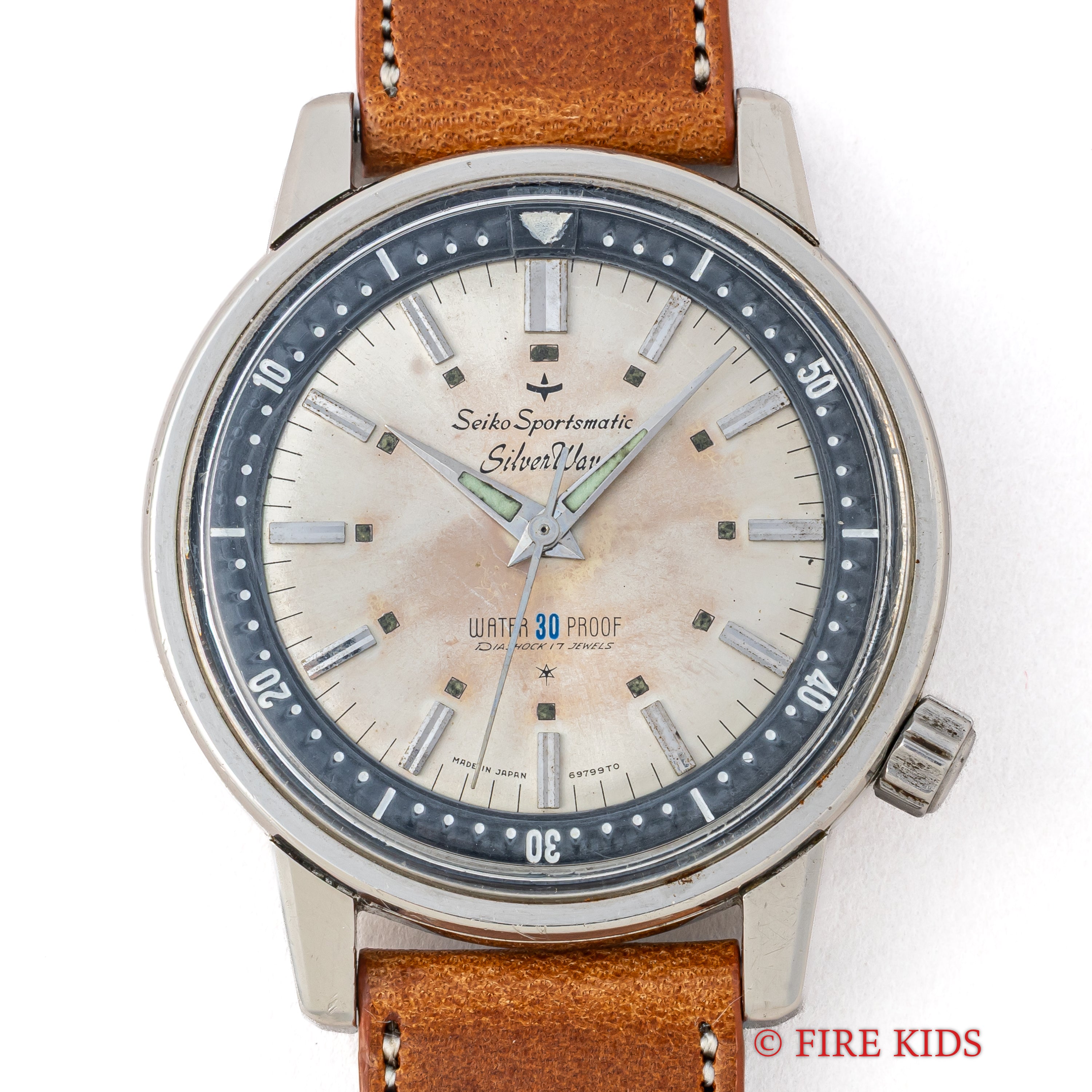 セイコー スポーツマチック シルバーウェーブ 1964年製 Ref.69799 回転ベゼル 自動巻