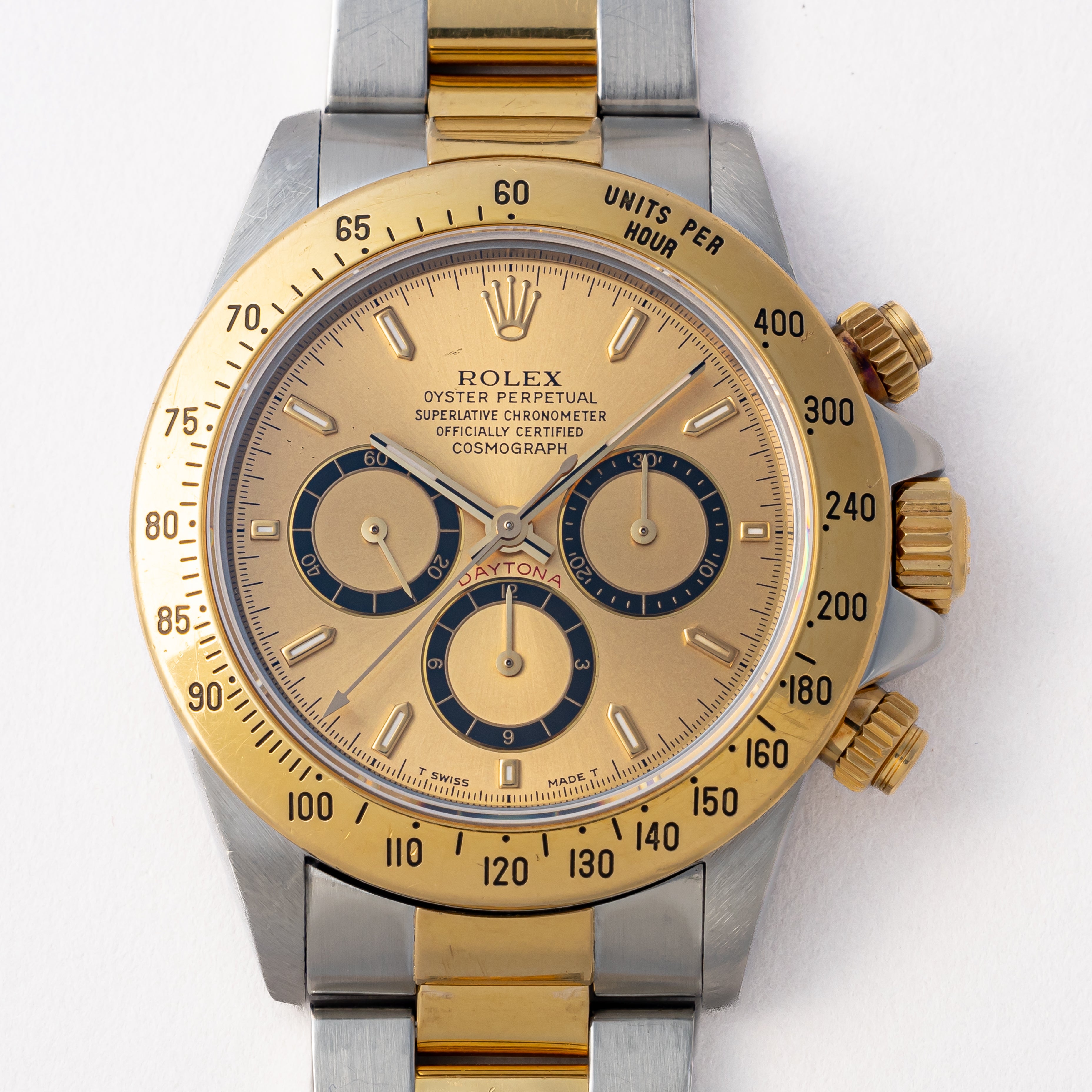 ロレックス デイトナ コンビ 1994年製 Ref.16523 シャンパンダイヤル 箱付き