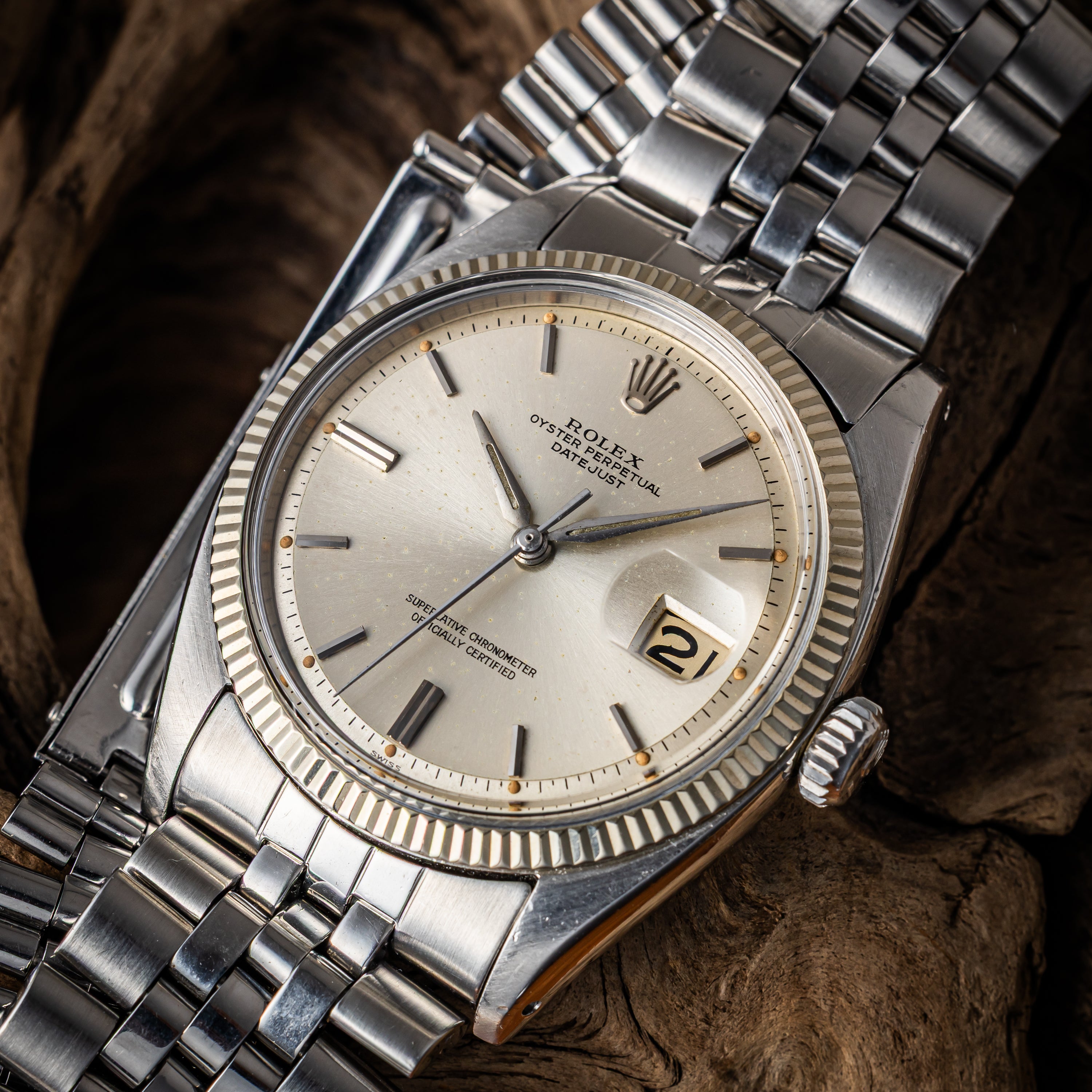 ロレックス デイトジャスト アルファハンド 自動巻き 1960年製 Ref