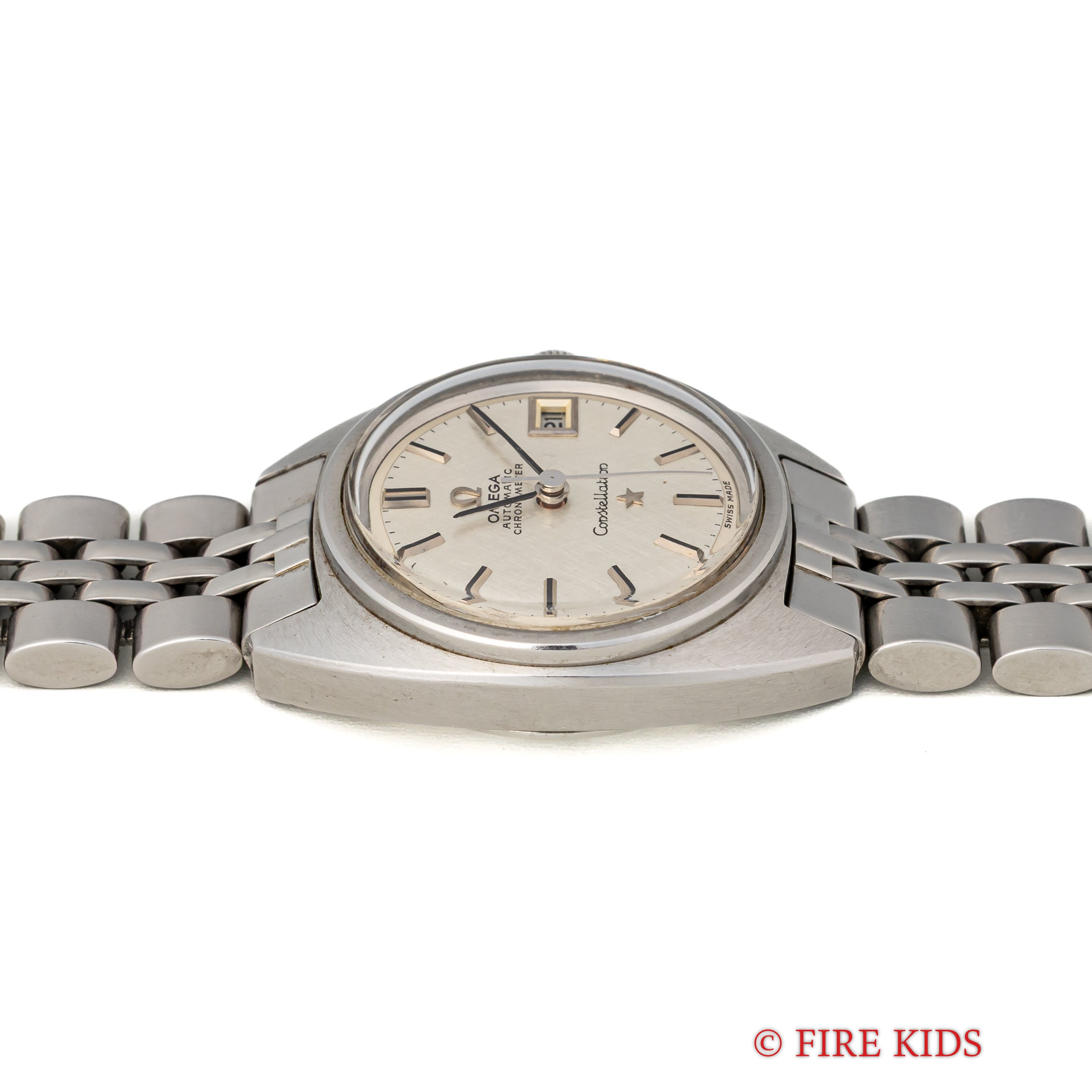 オメガ コンステレーション 1968年製 ジェンタデザイン レディース 純正ステンレスブレス付