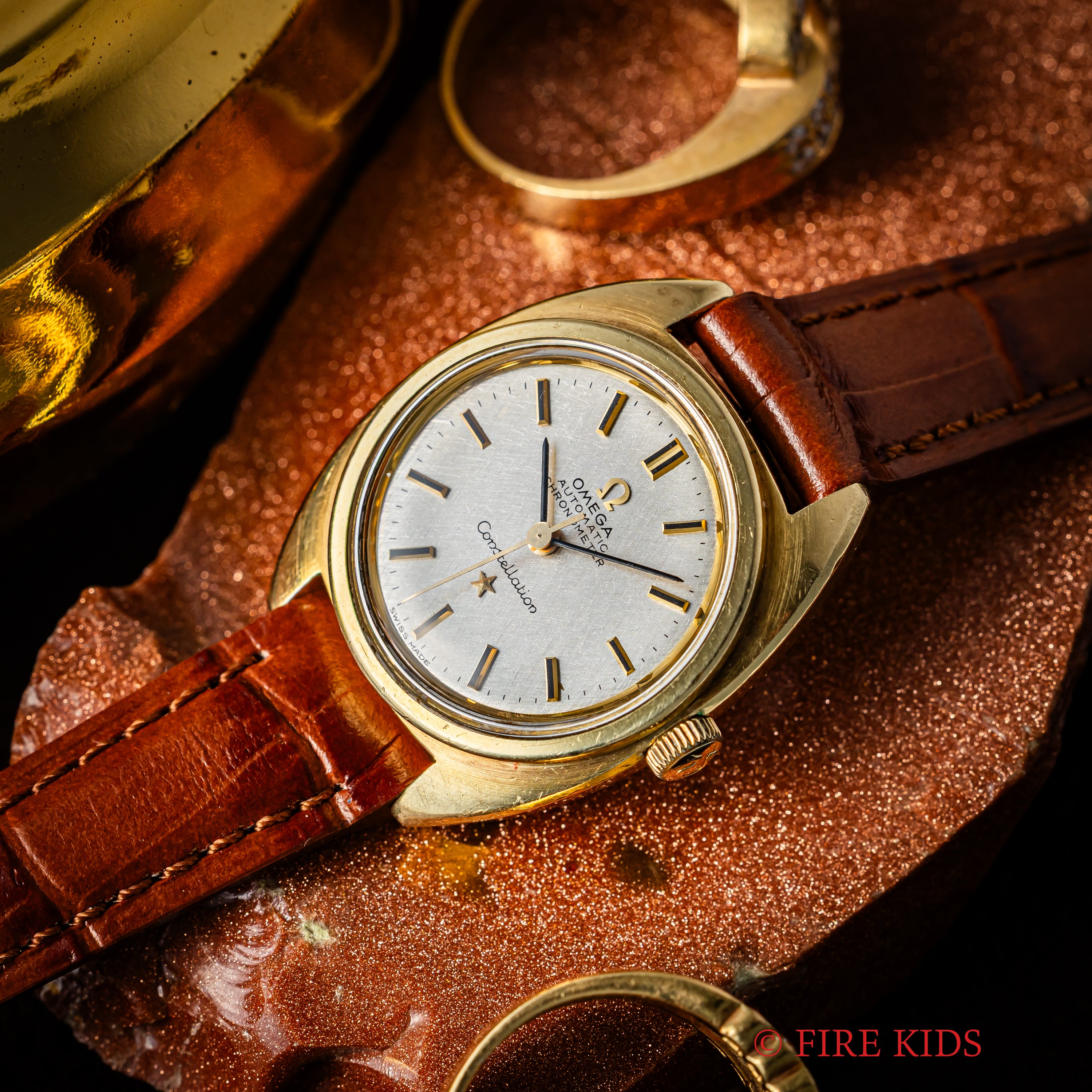 オメガ コンステレーション レディース 金張りステンバック 1968年製 自動巻 Ref.567.001