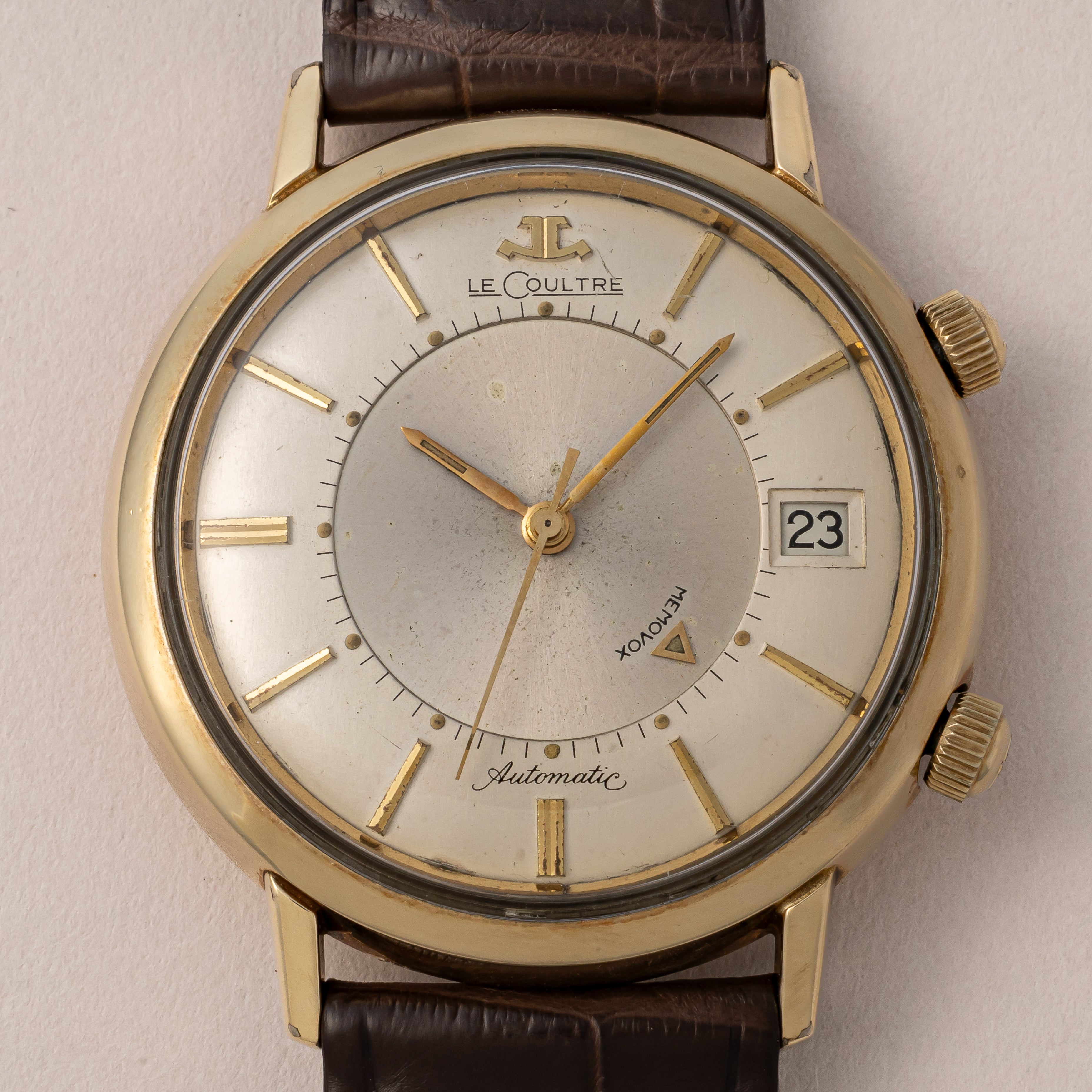 ジャガー・ルクルト メモボックス 1950年代製 10K金張り ハーフローター